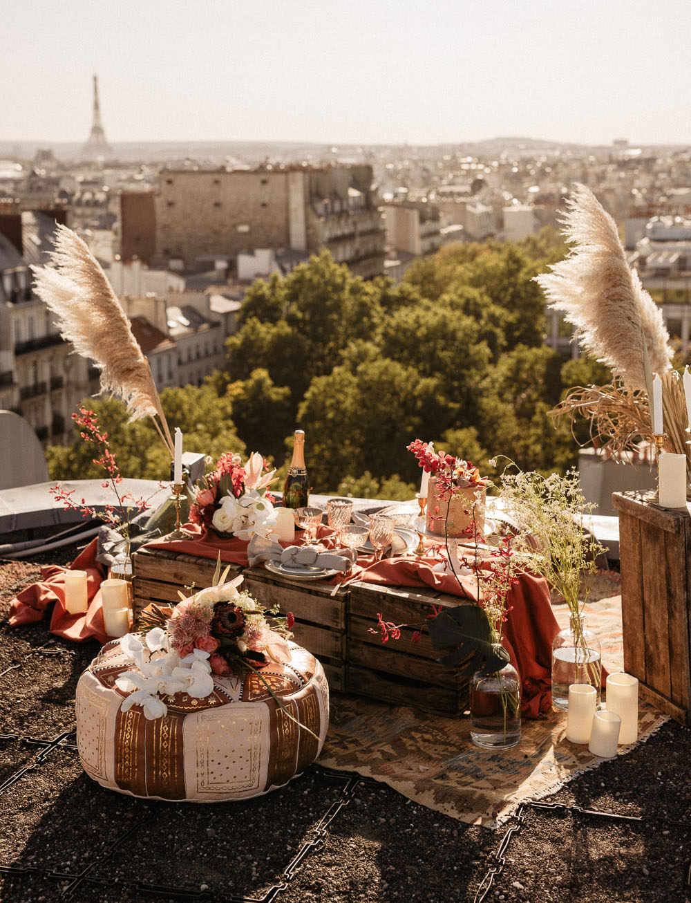 Paris Rooftop Elopement Inspiration