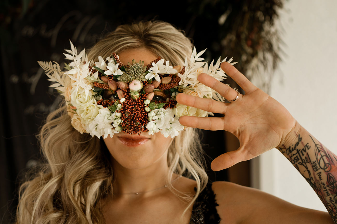 floral mask