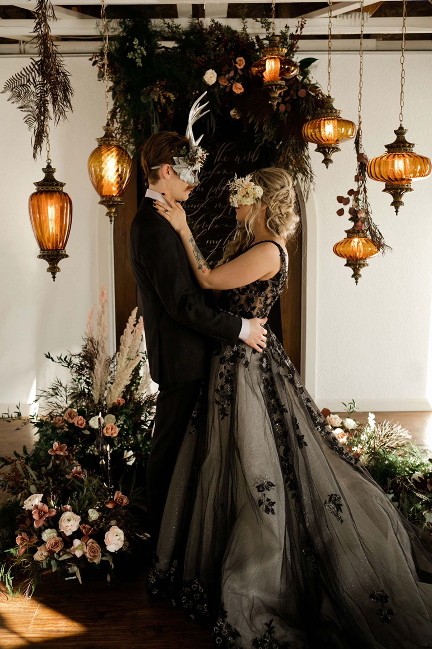 Dark and Romantic Wedding Inspiration