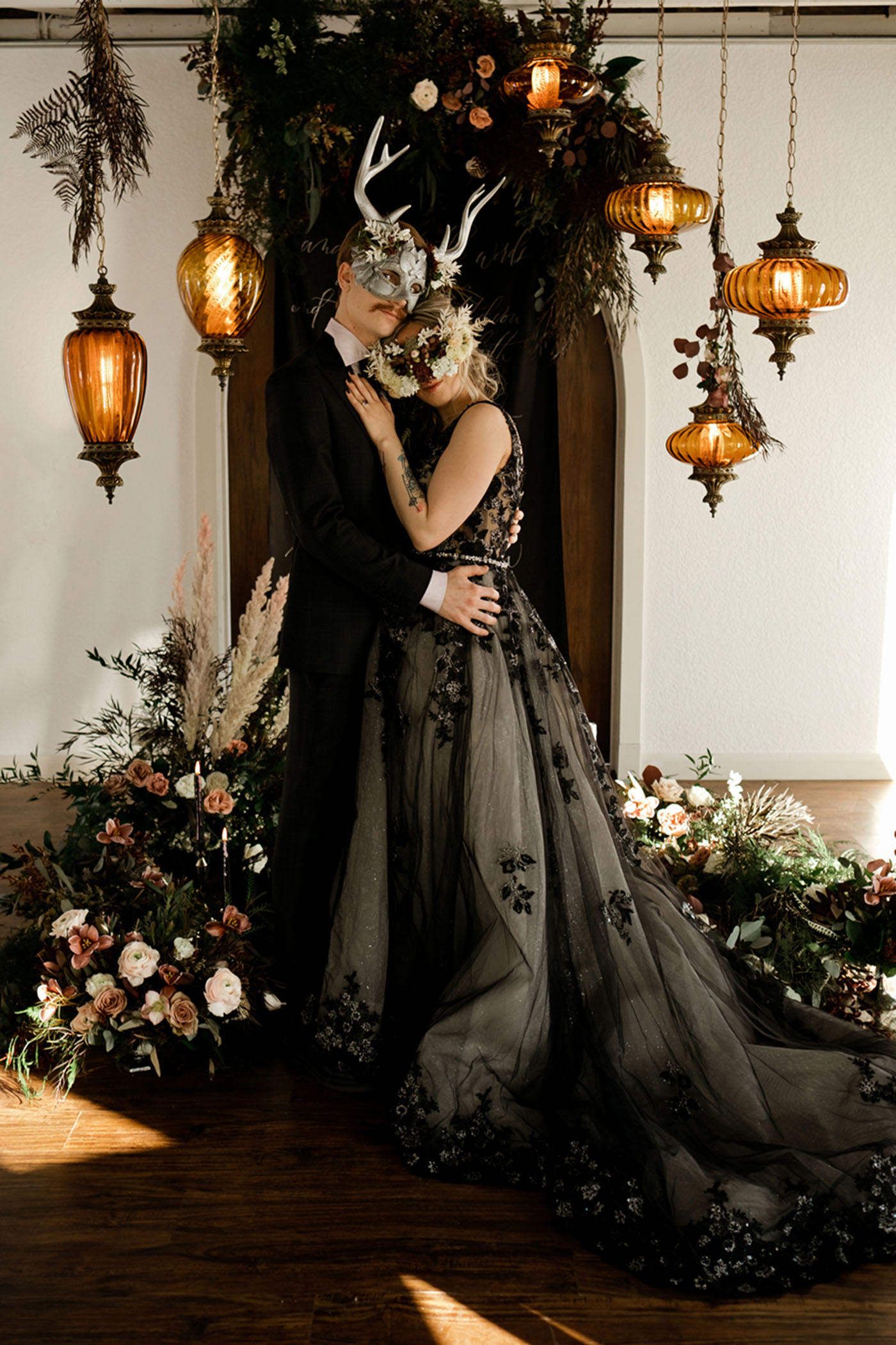 Dark and Romantic Wedding Inspiration