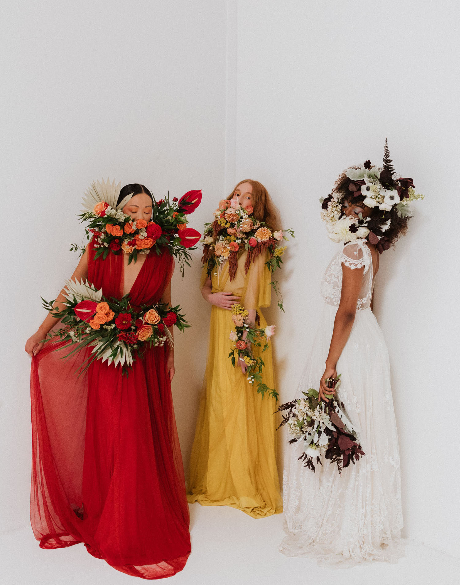 Flower Mask Wedding Inspiration