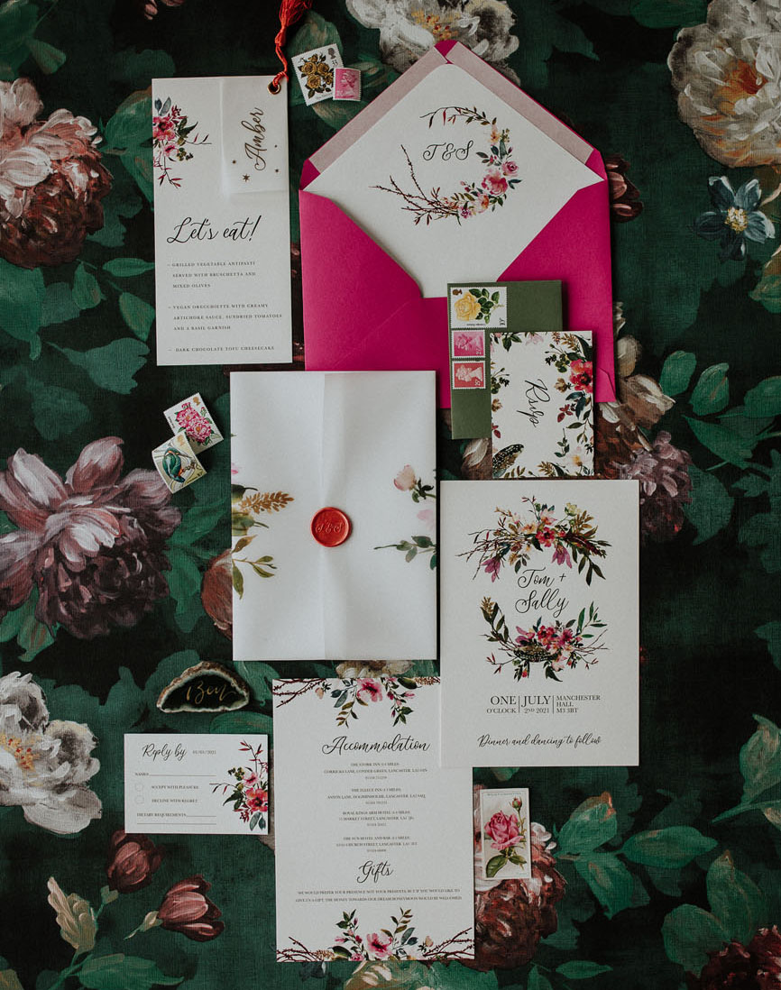 floral invitation