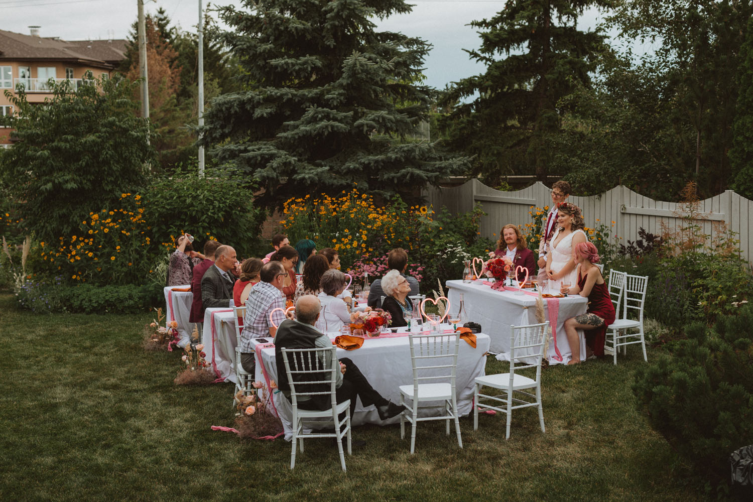 Intimate Backyard Wedding