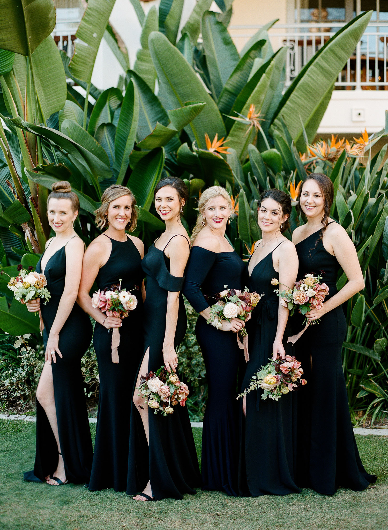 black bridesmaid dresses