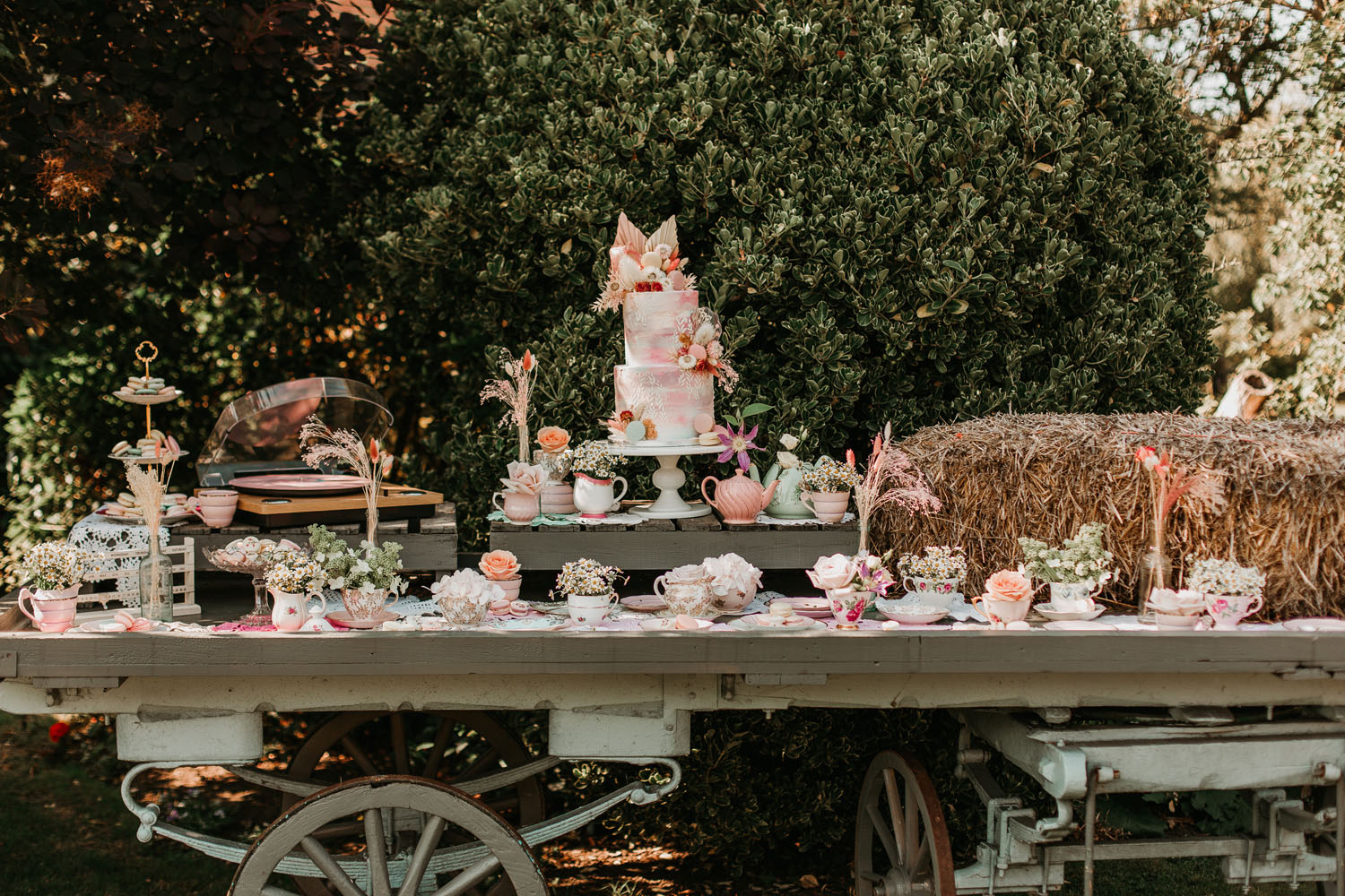 fairytale wedding cake display
