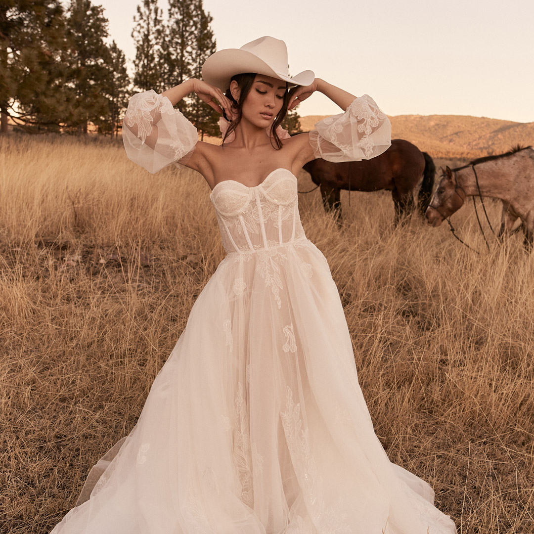 western style wedding dresses