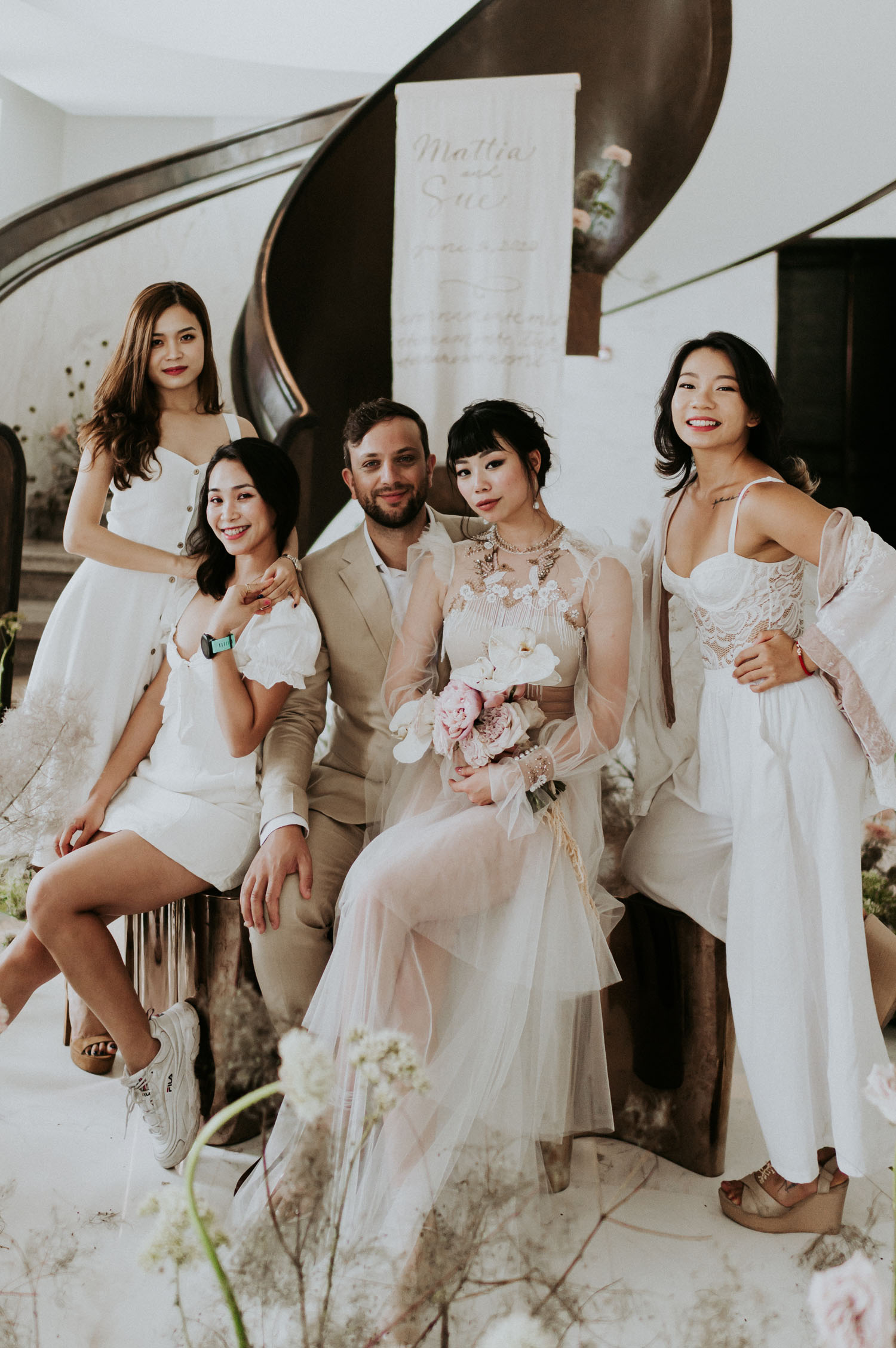 Monochrome Vietnam Micro Wedding
