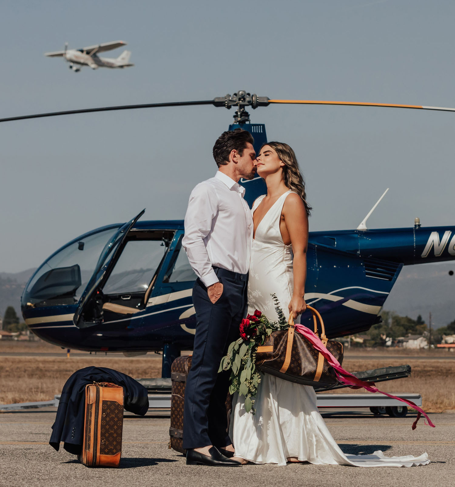 helicopter wedding