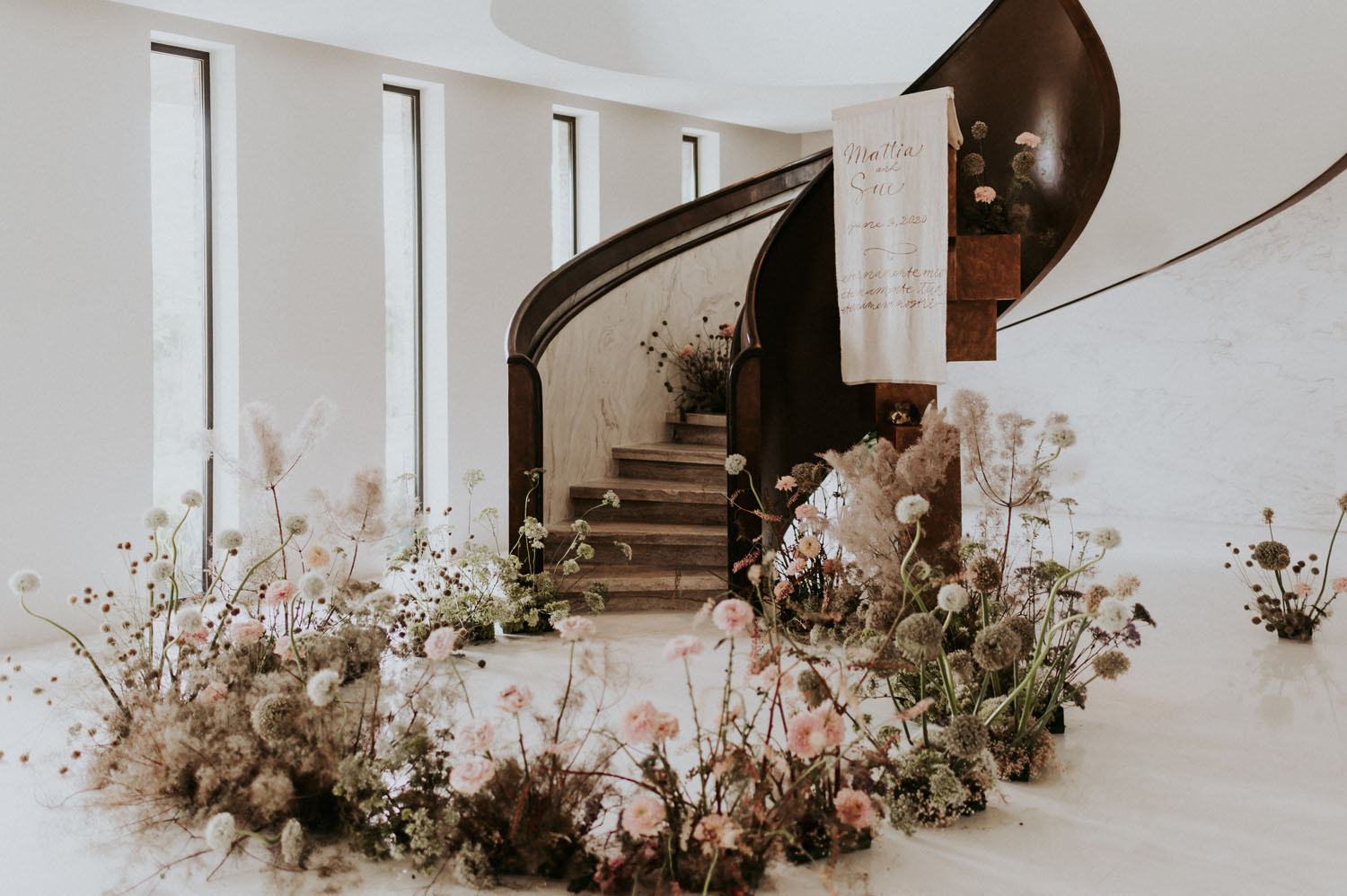 floral staircase
