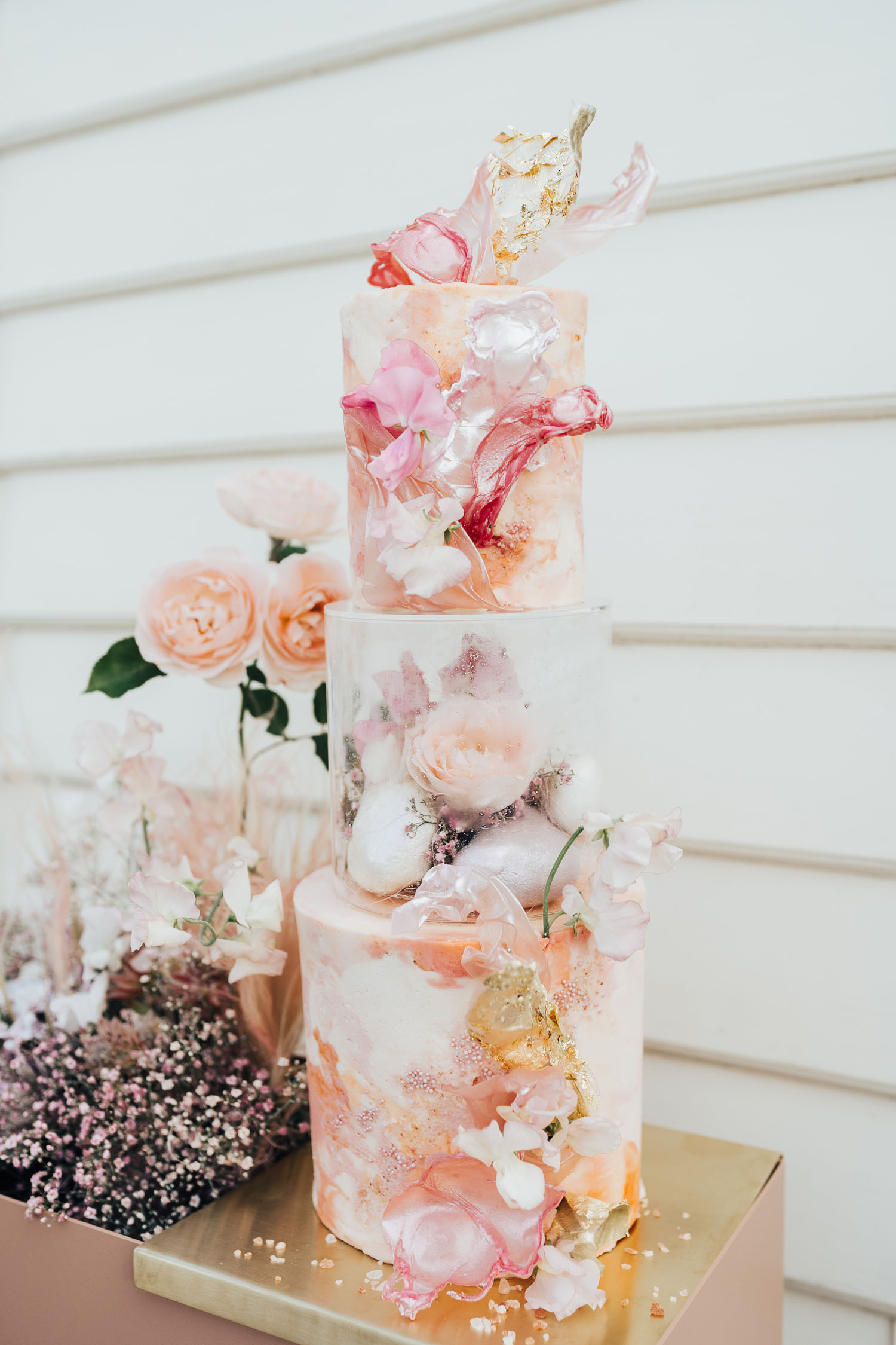 ocean wedding cake