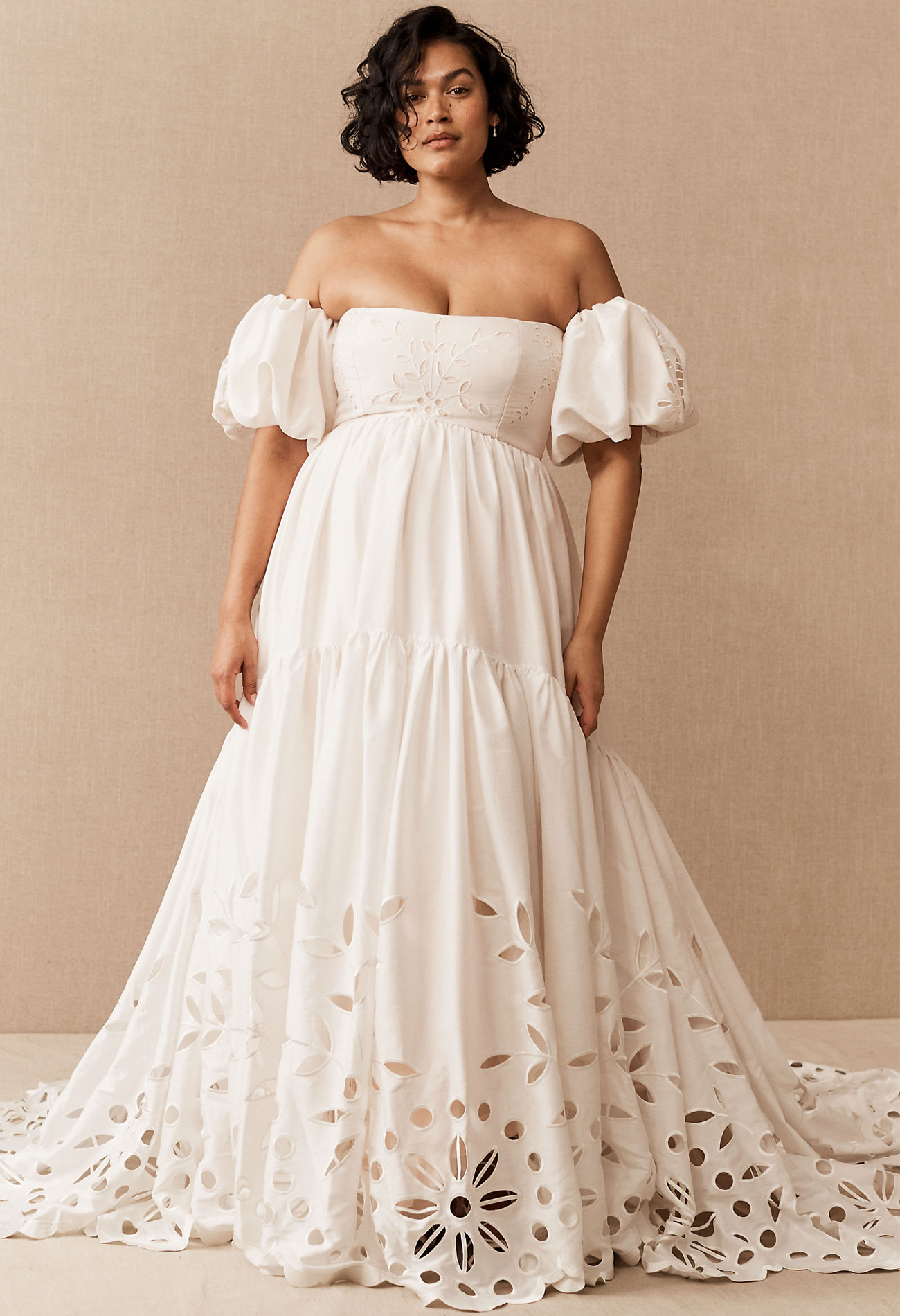 French Regency Bridgerton Inspired Wedding dress bhldn