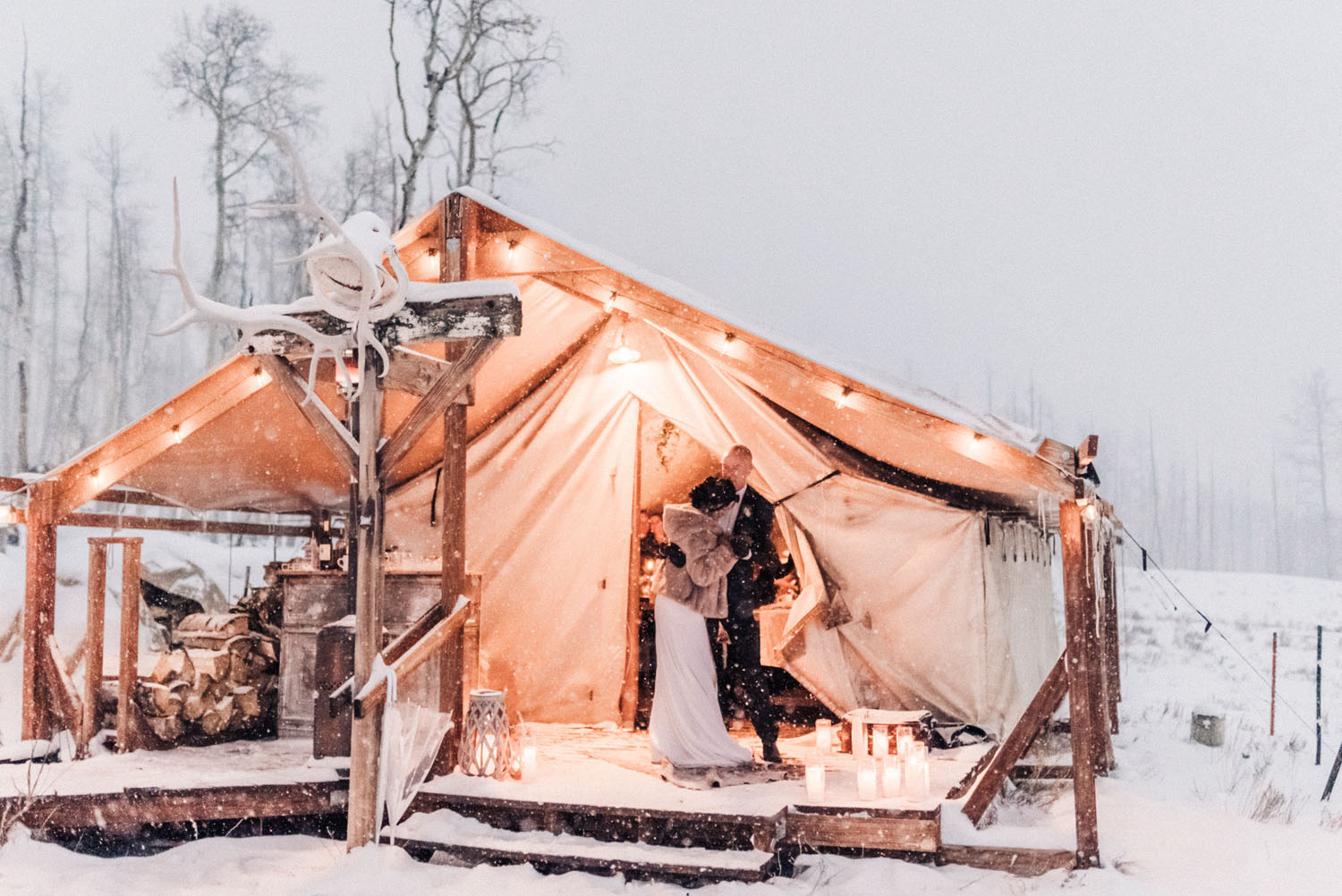Colorado Wedding in a Blizzard