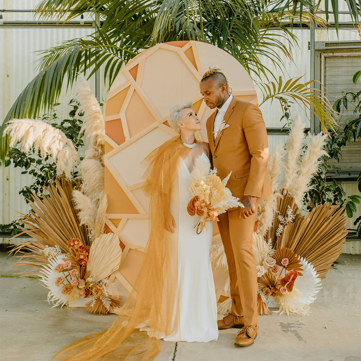 Spectacular Spring Wedding Colors at This Stunning Tulum- Inspired  Greenhouse - Green Wedding Shoes