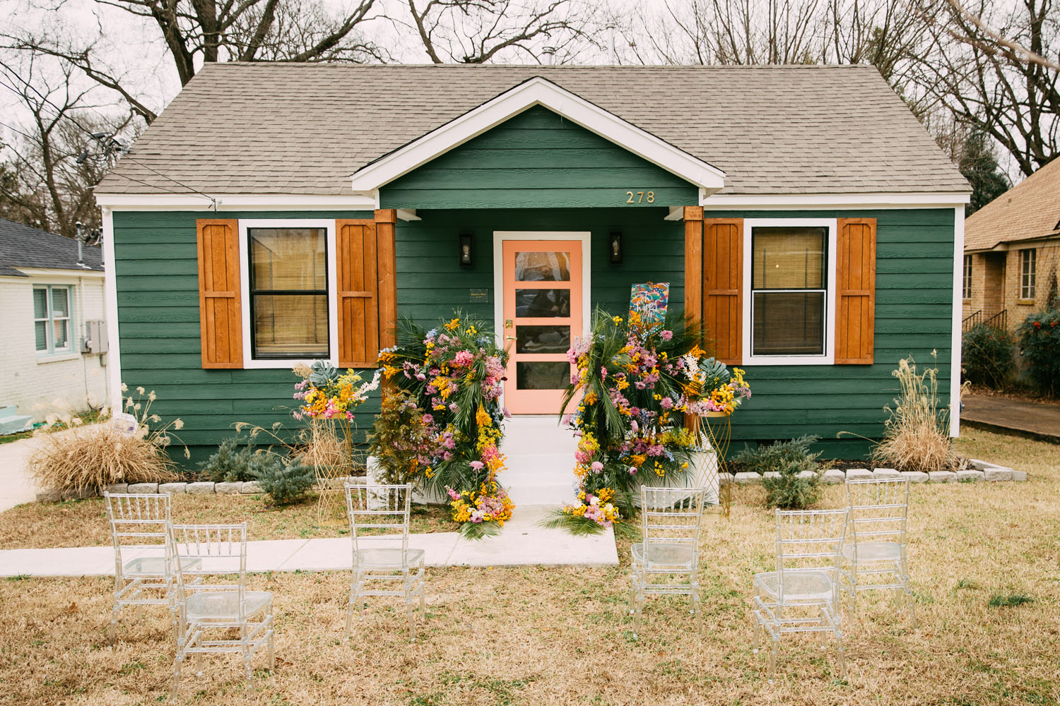 Rainbow Front Porch Wedding Inspiration