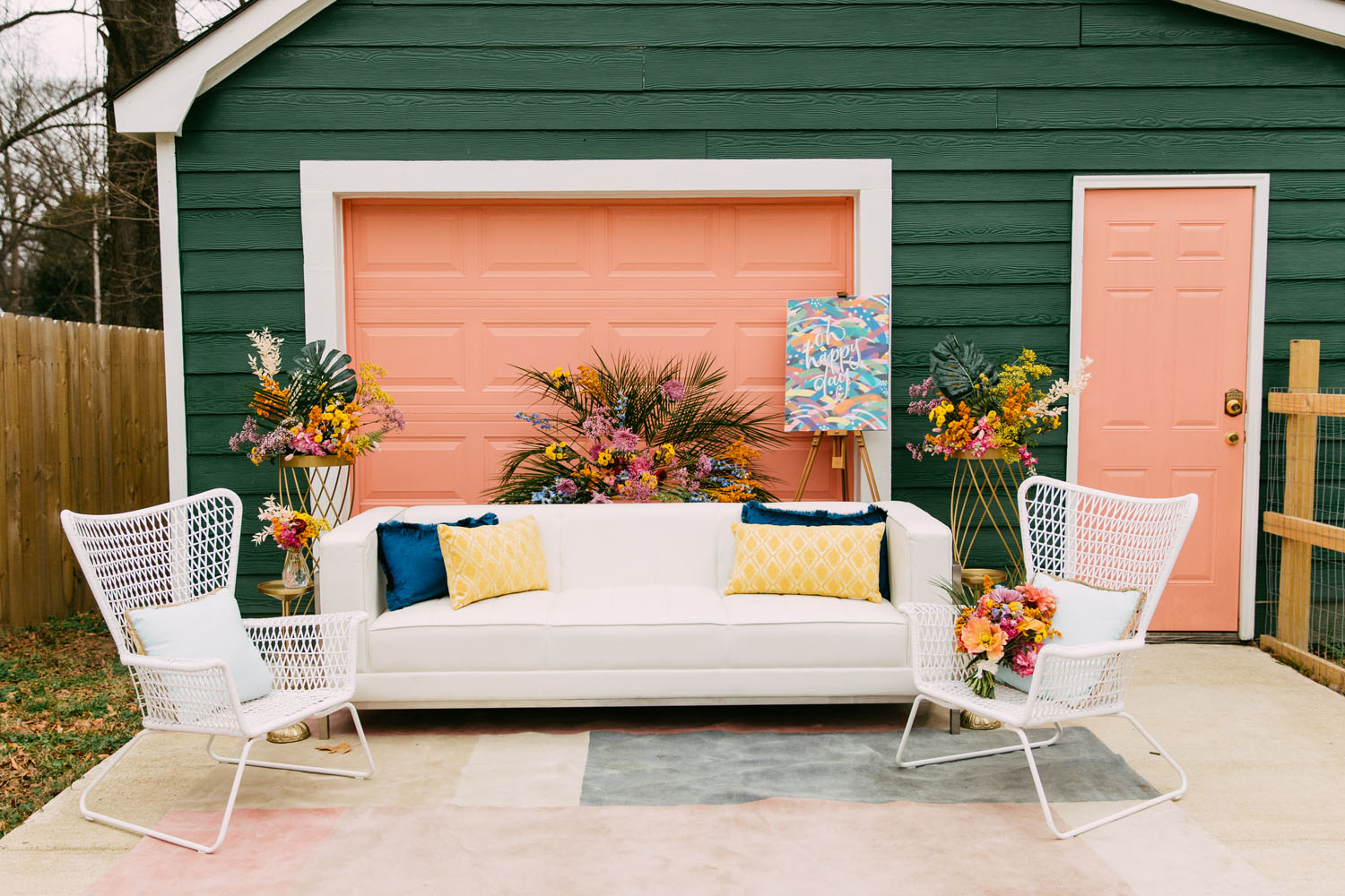 Rainbow Front Porch Wedding Inspiration
