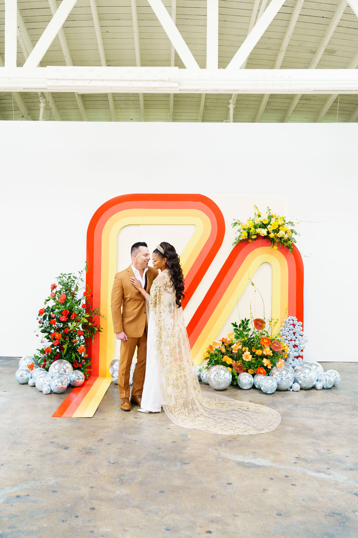 Colorful Disco Wedding Inspiration
