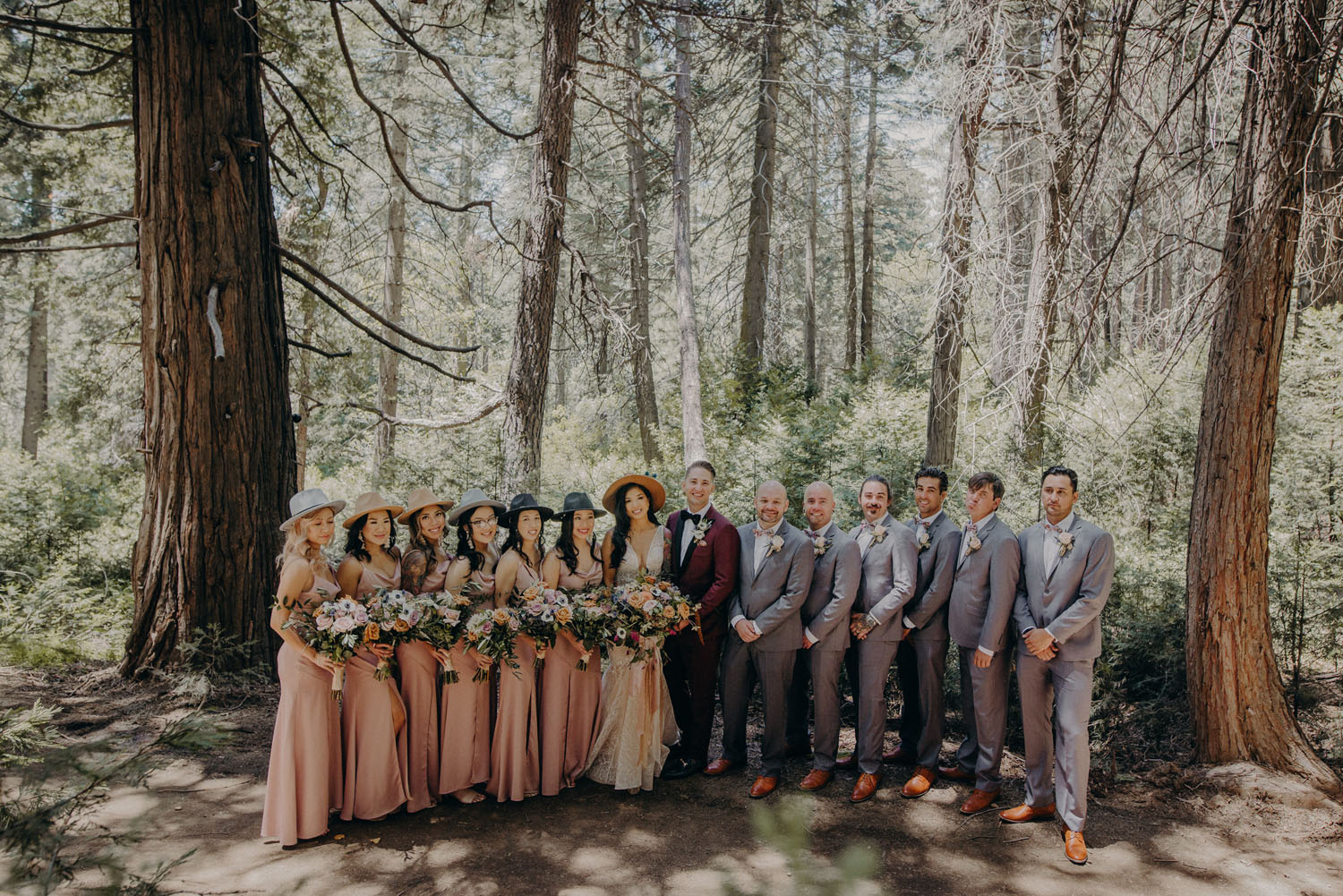 Boho California Forest Wedding