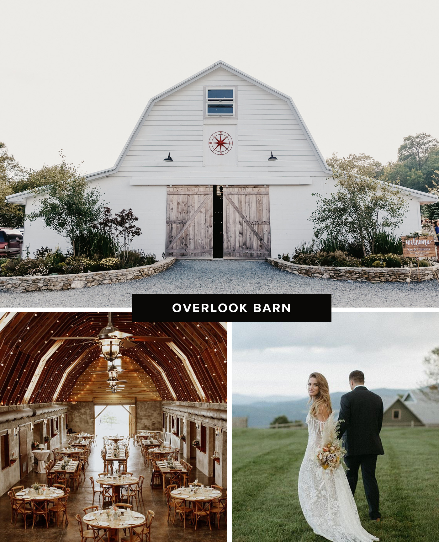 overlook barn wedding