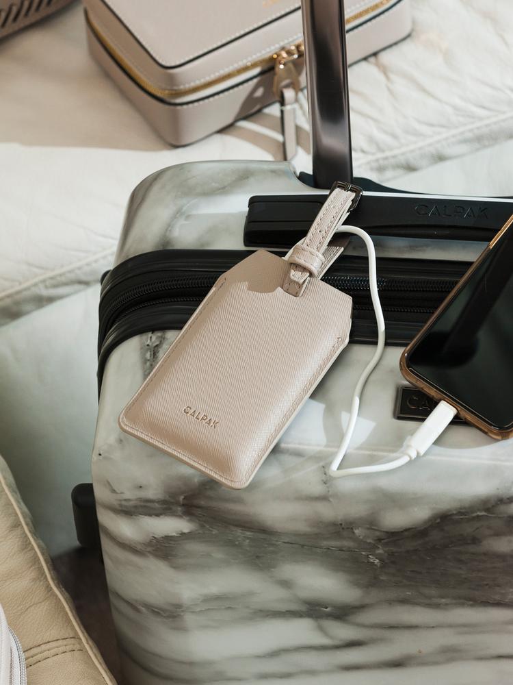 portable luggage tag phone charger