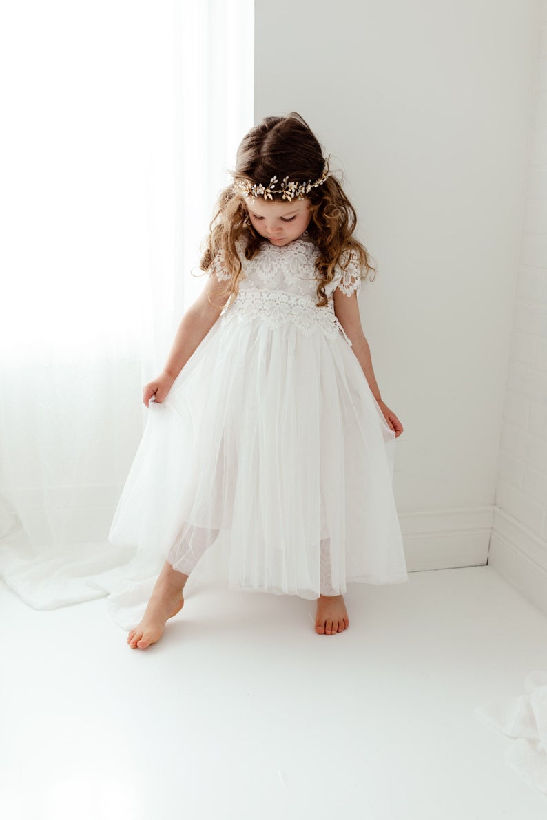 Simple Toddler Clothing Girl Outfit Flower Girl Dress Boho Baby Girl Dress