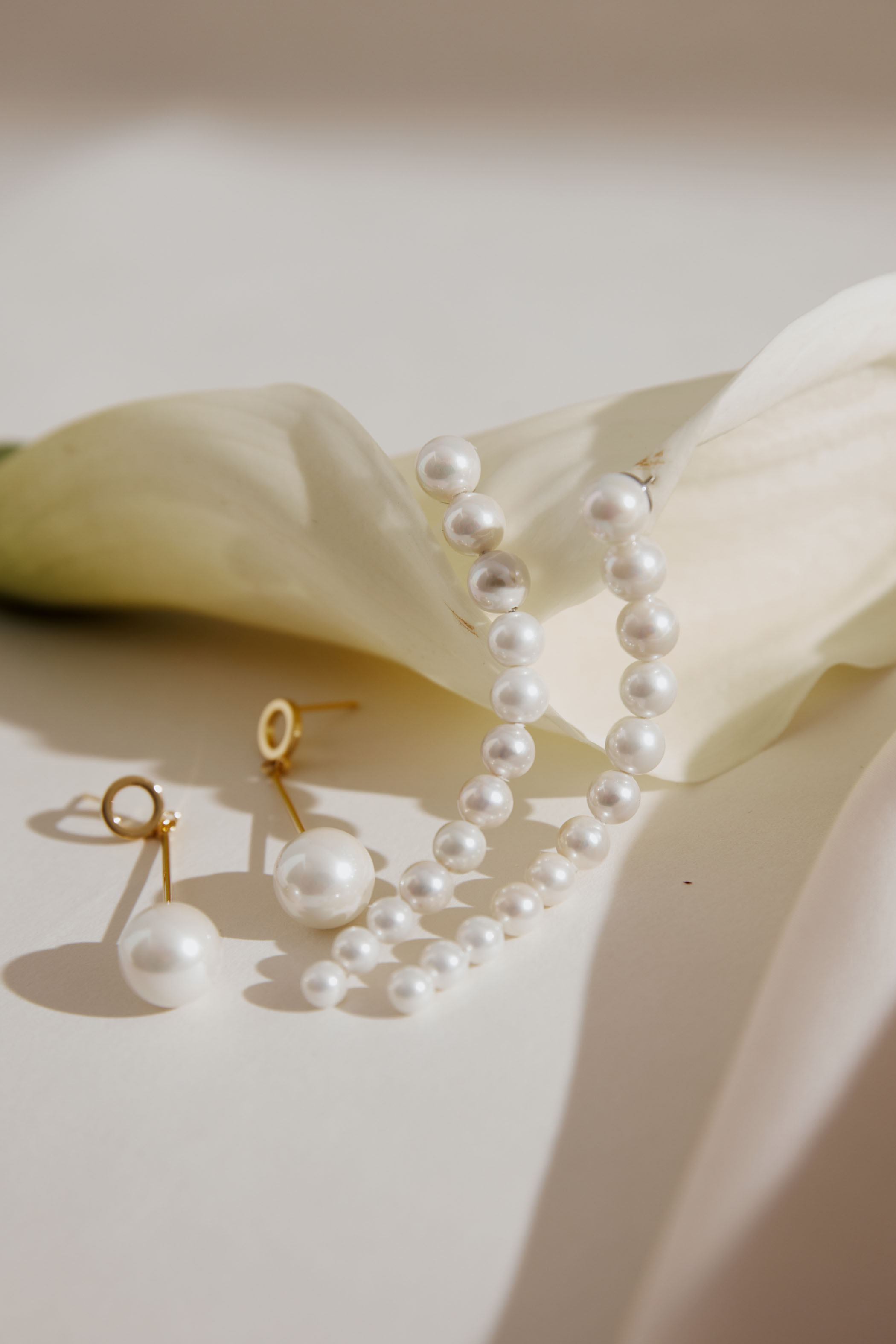 Amélie George Bridal Pearl Earrings