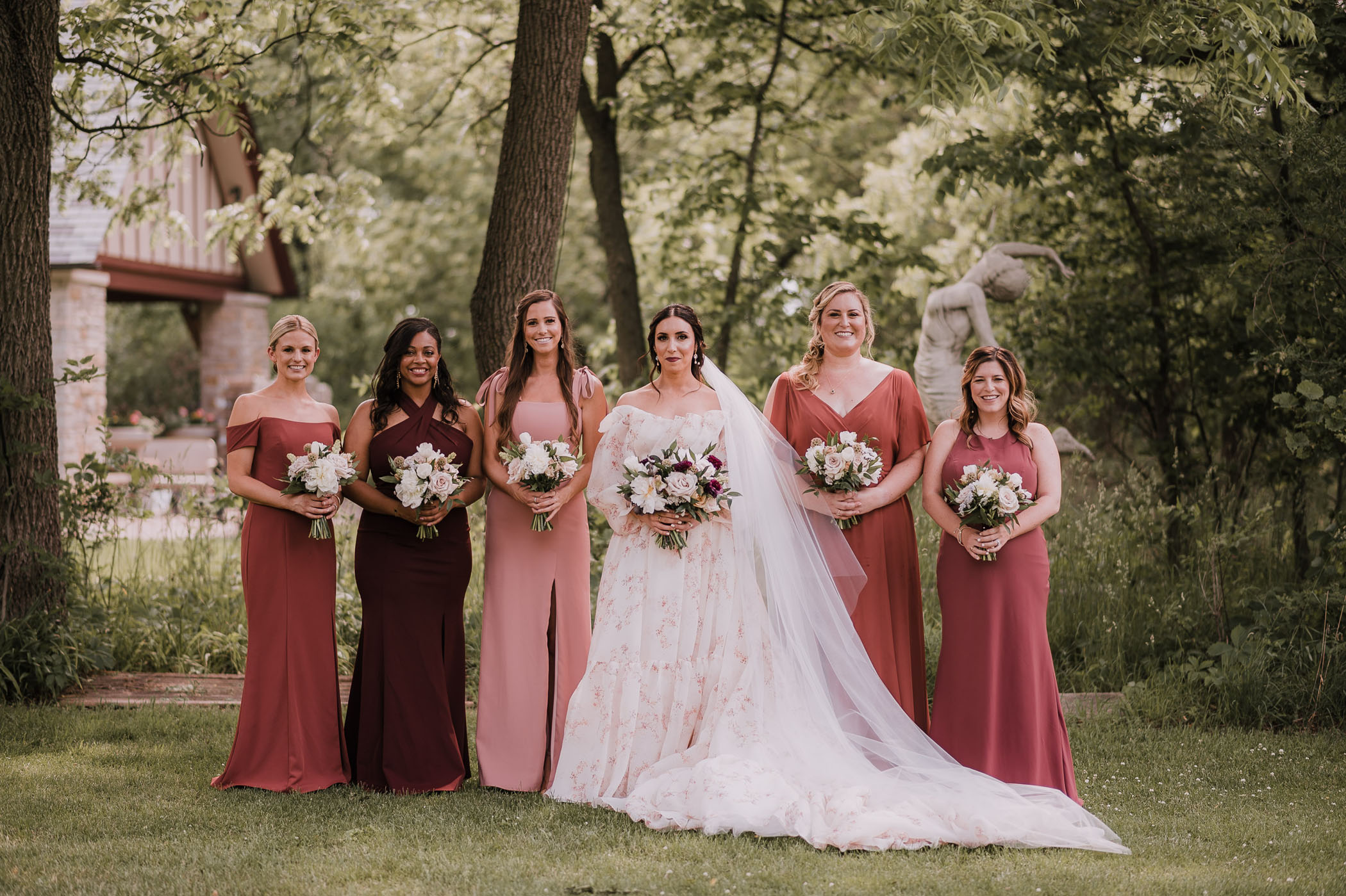 dusty rose bridesmaids