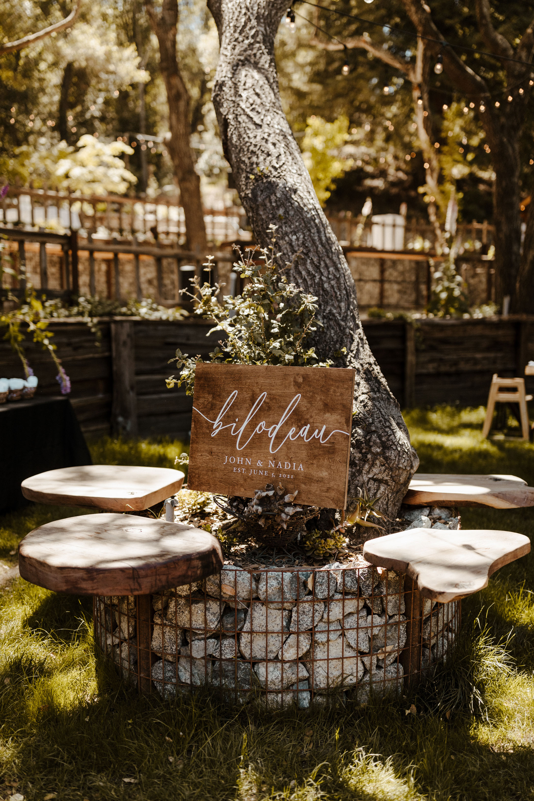 Whimsical Garden Wedding Reception in Big Sur