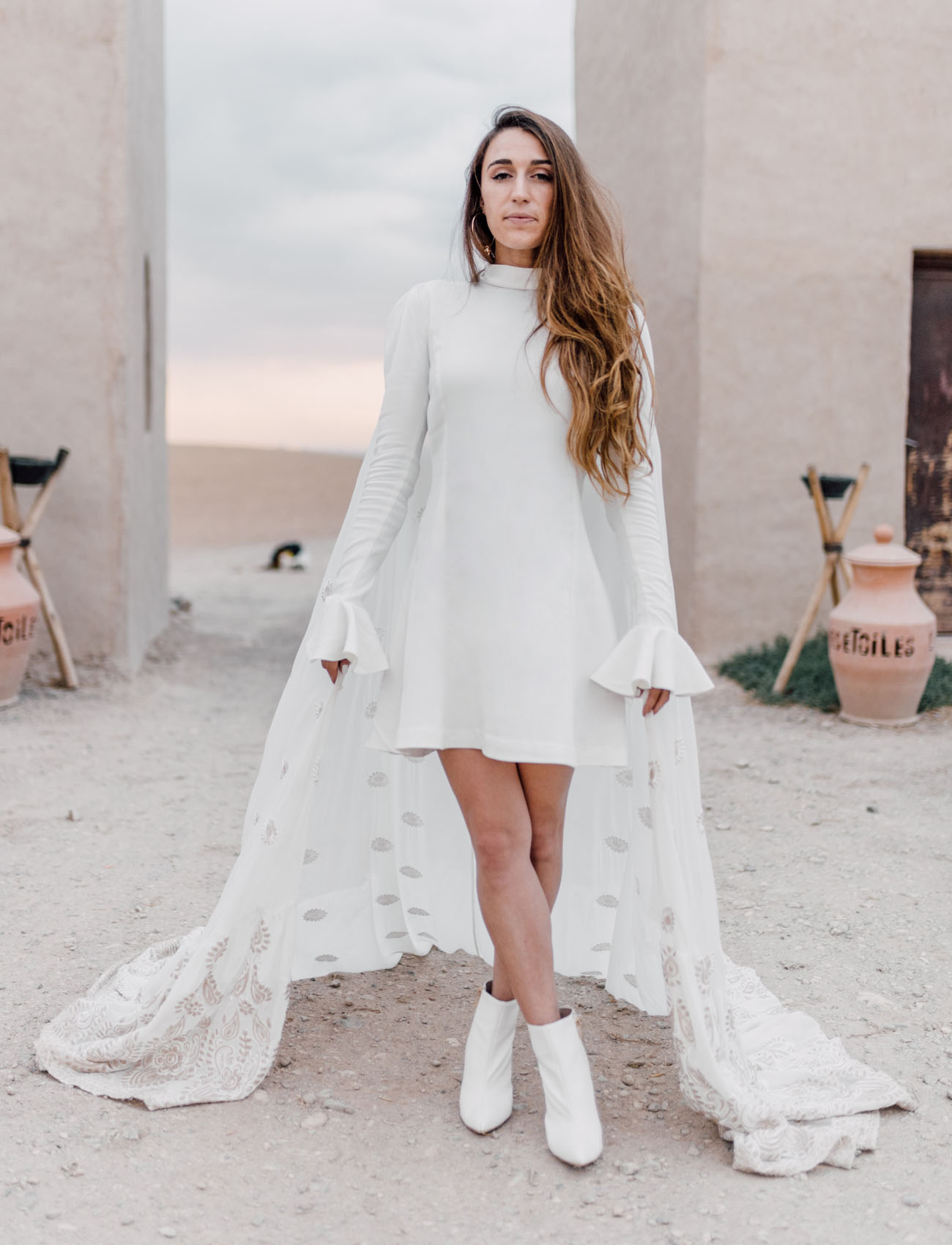 wedding dress with boots
