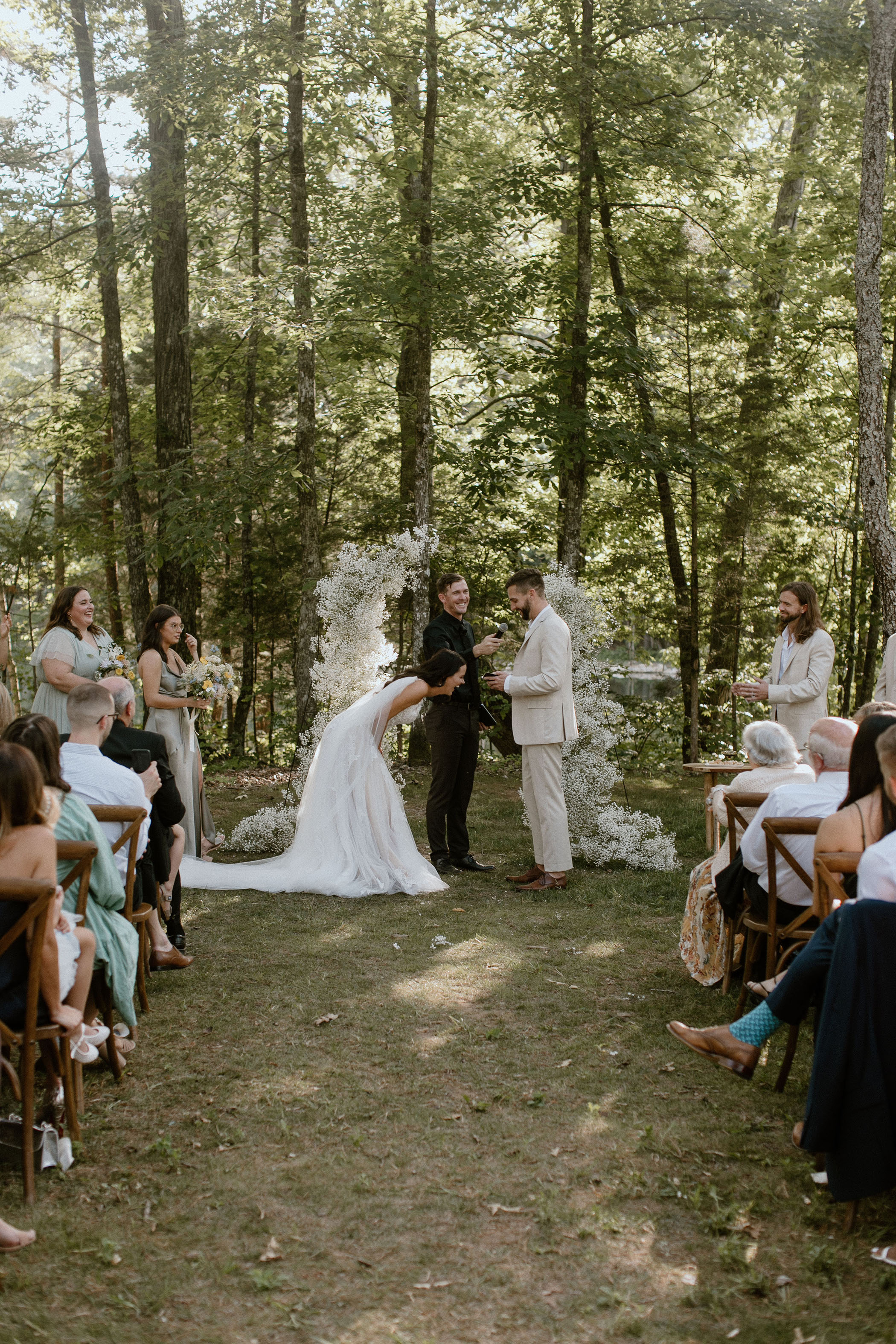 Bounce House Wedding in the Forest