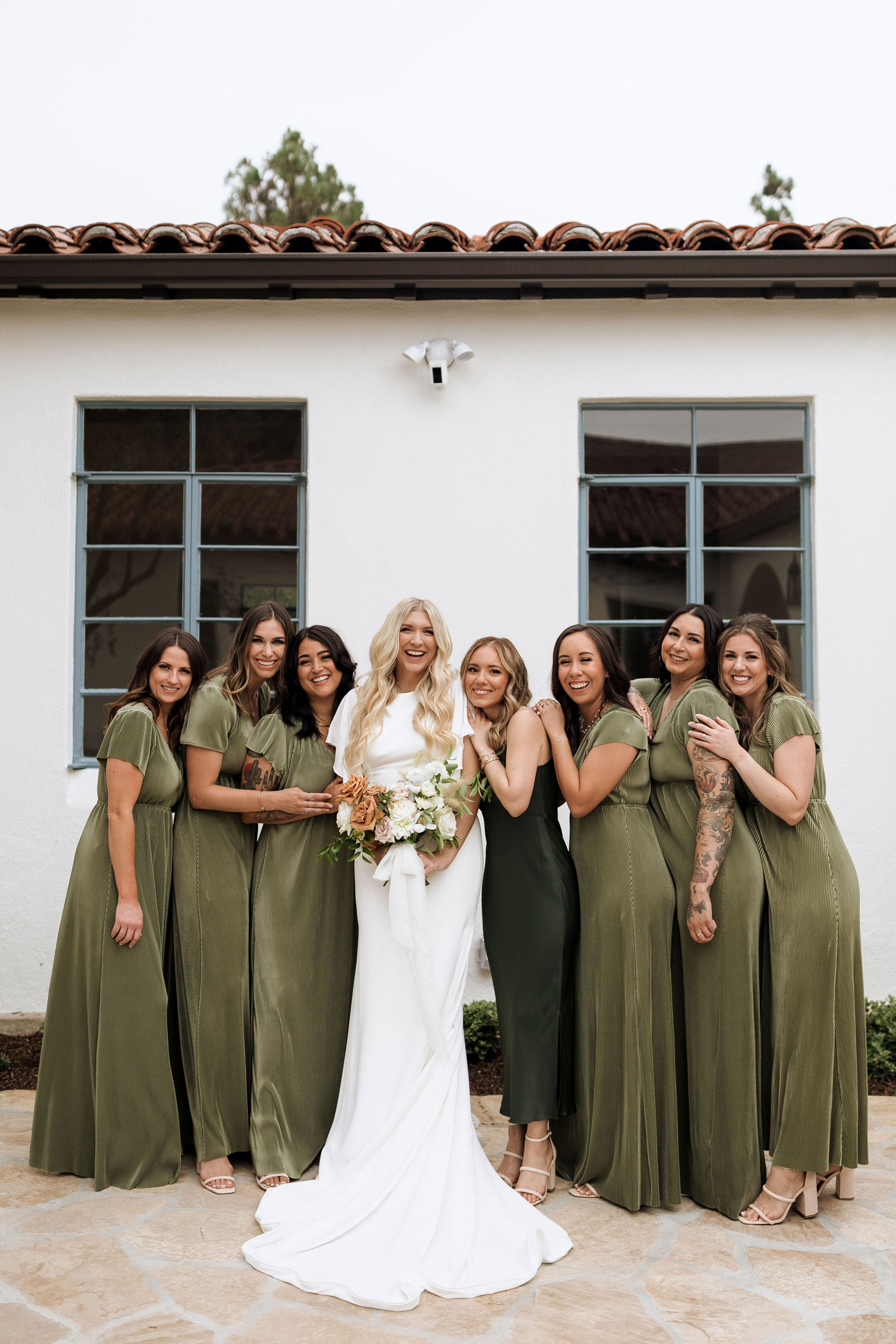 Olive Green Bridesmaids