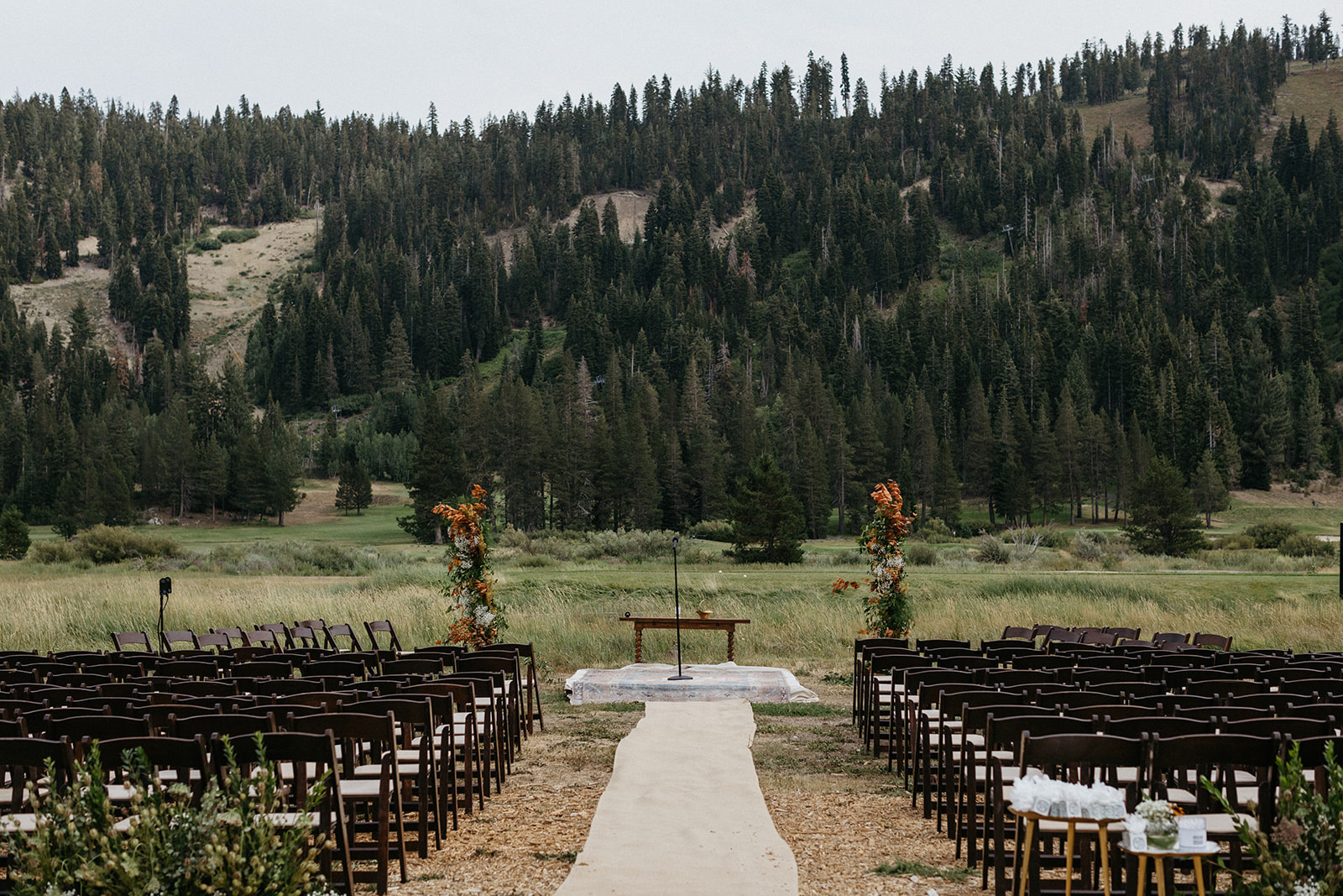 Rustic Outdoor Lake Tahoe Wedding