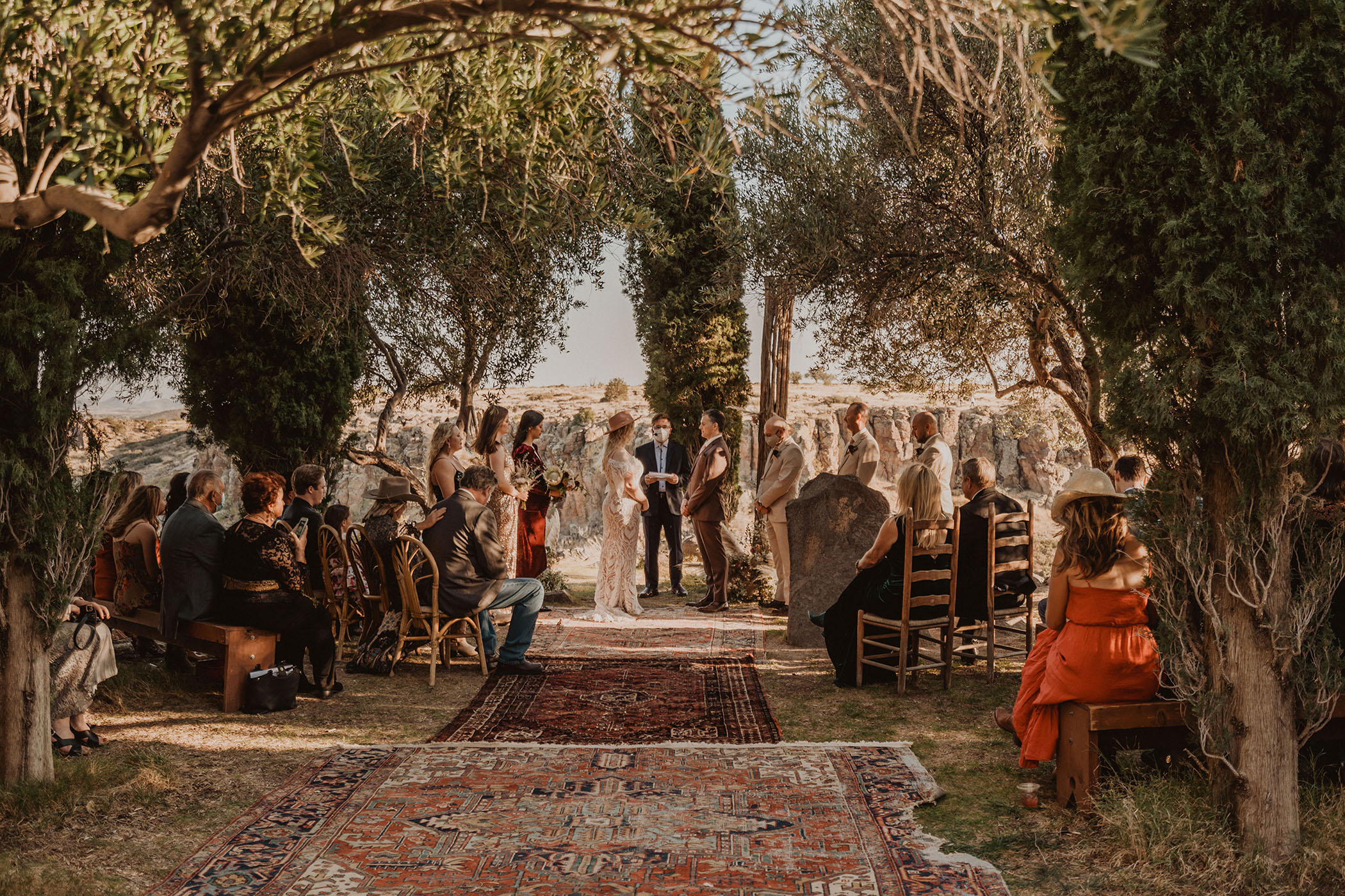 Arcosanti Arizona Outdoor Wedding Ceremony 