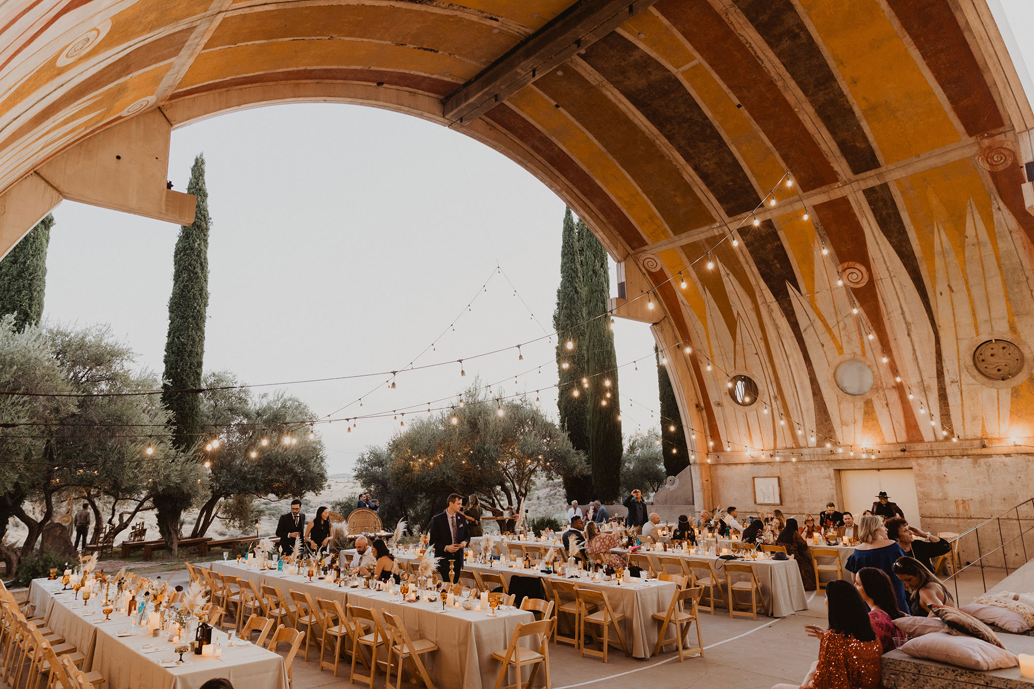 Arcosanti Arizona Wedding Reception