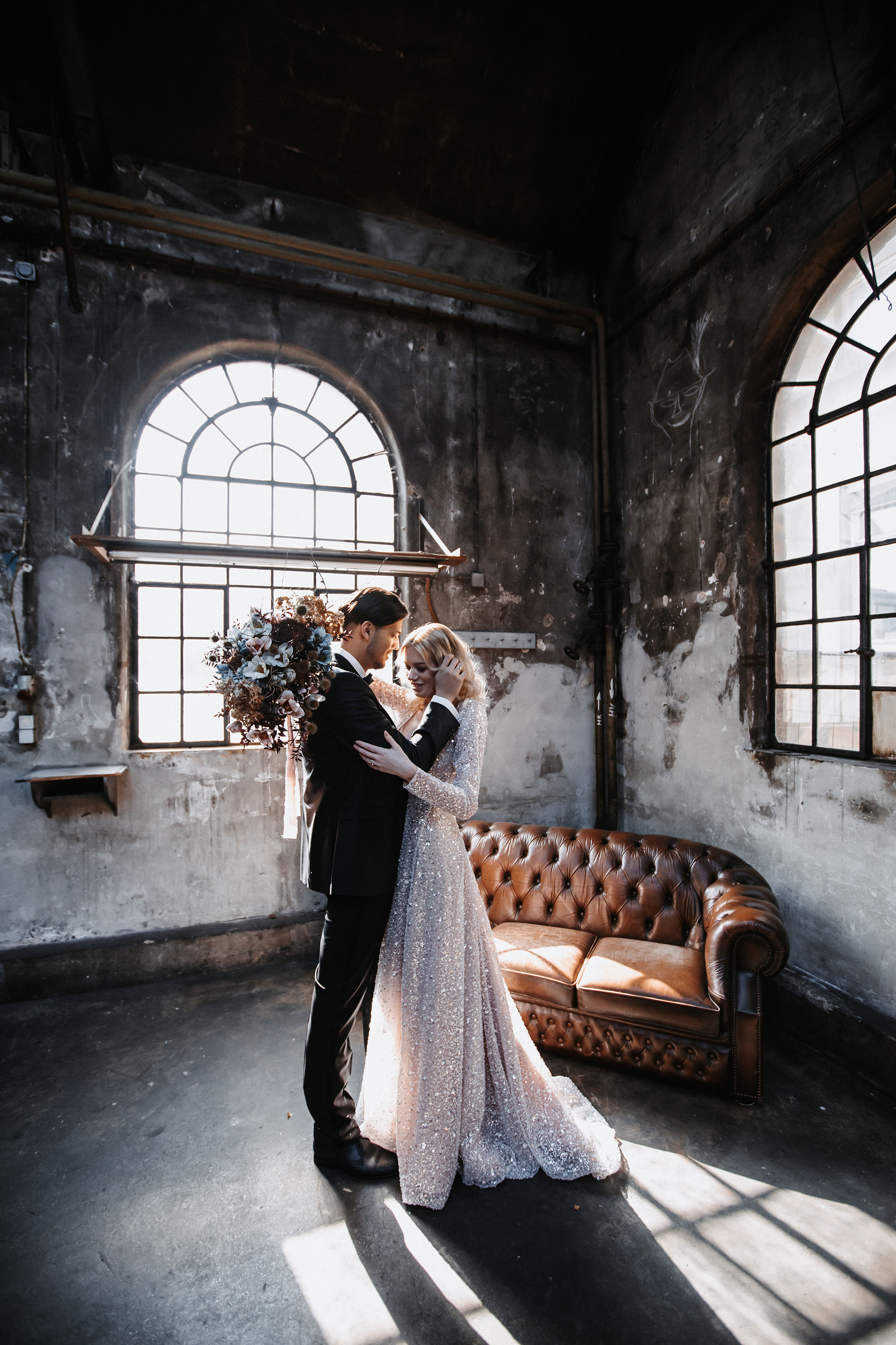 New Years Eve Industrial Wedding Inspiration