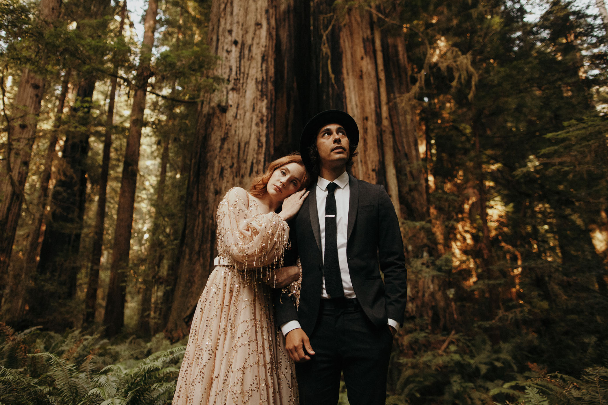 Danielle Vic Pierce the Veil Engagement Shoot In Forest