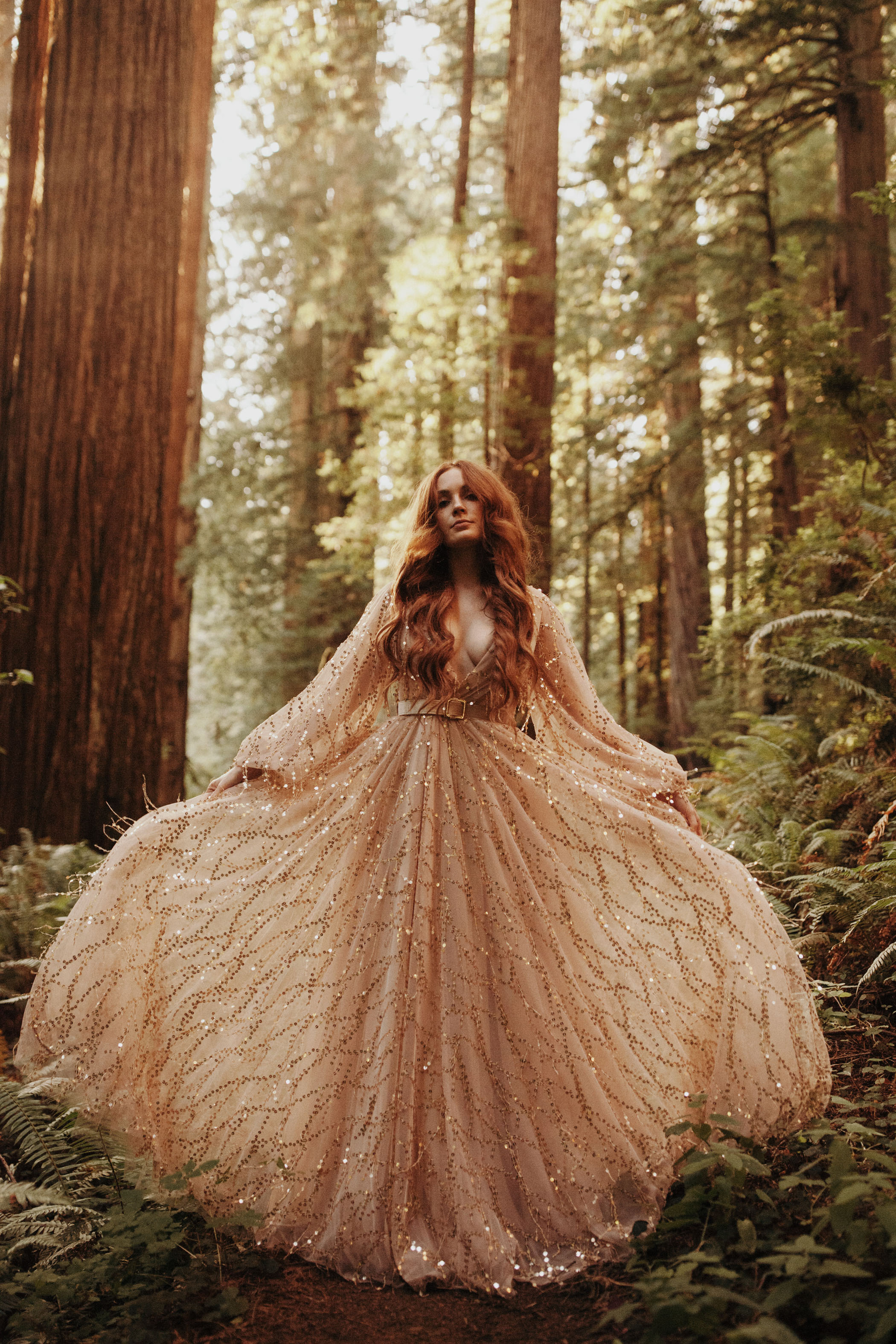 Danielle Vic Pierce the Veil Engagement Shoot In Forest
