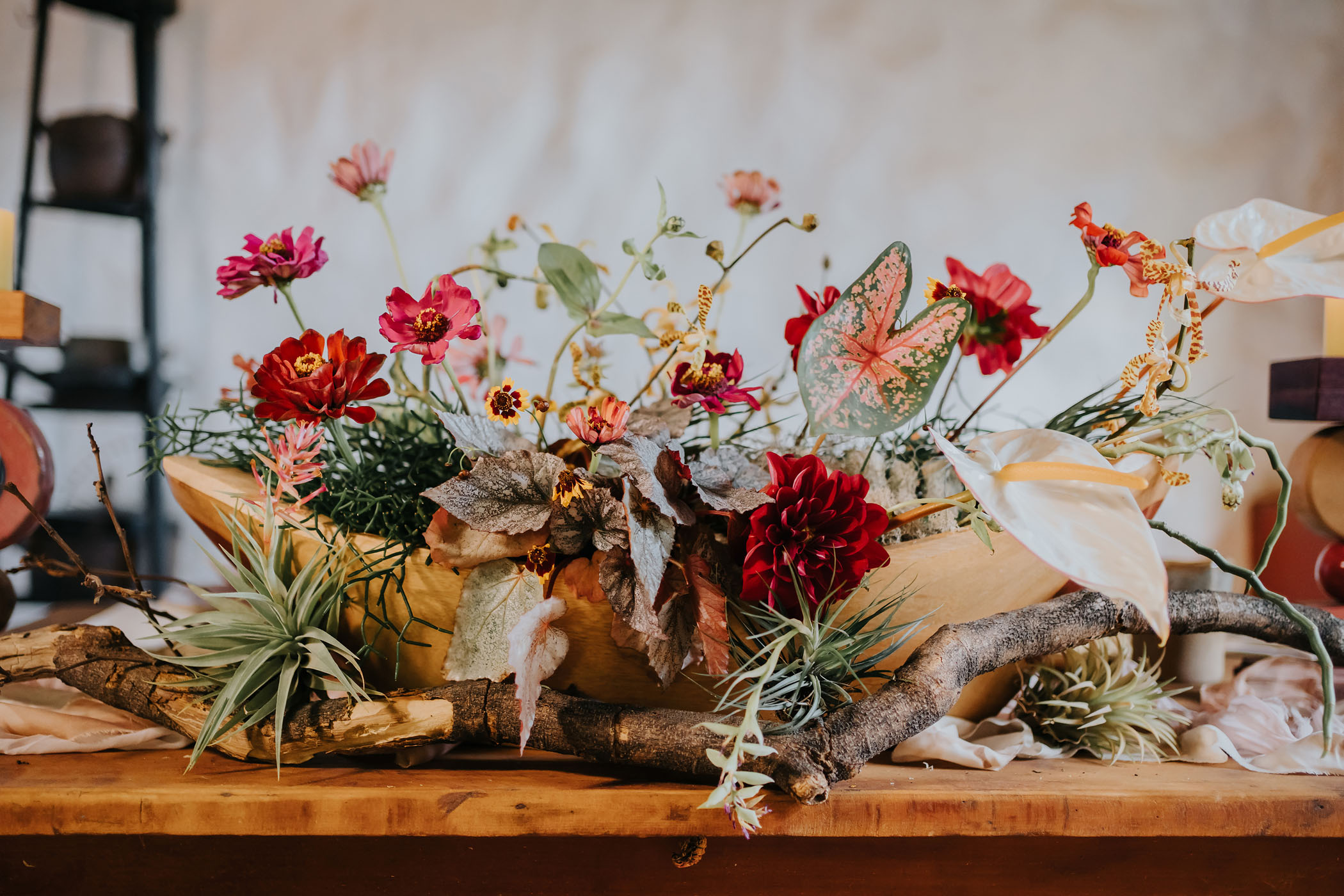 Brazilian wedding floral arrangement