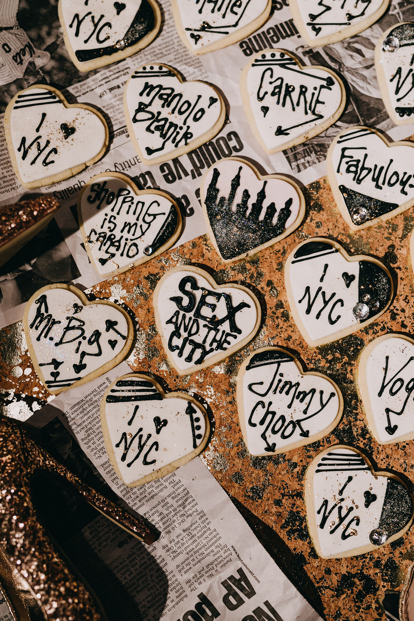 sex and the city viewing party cookies