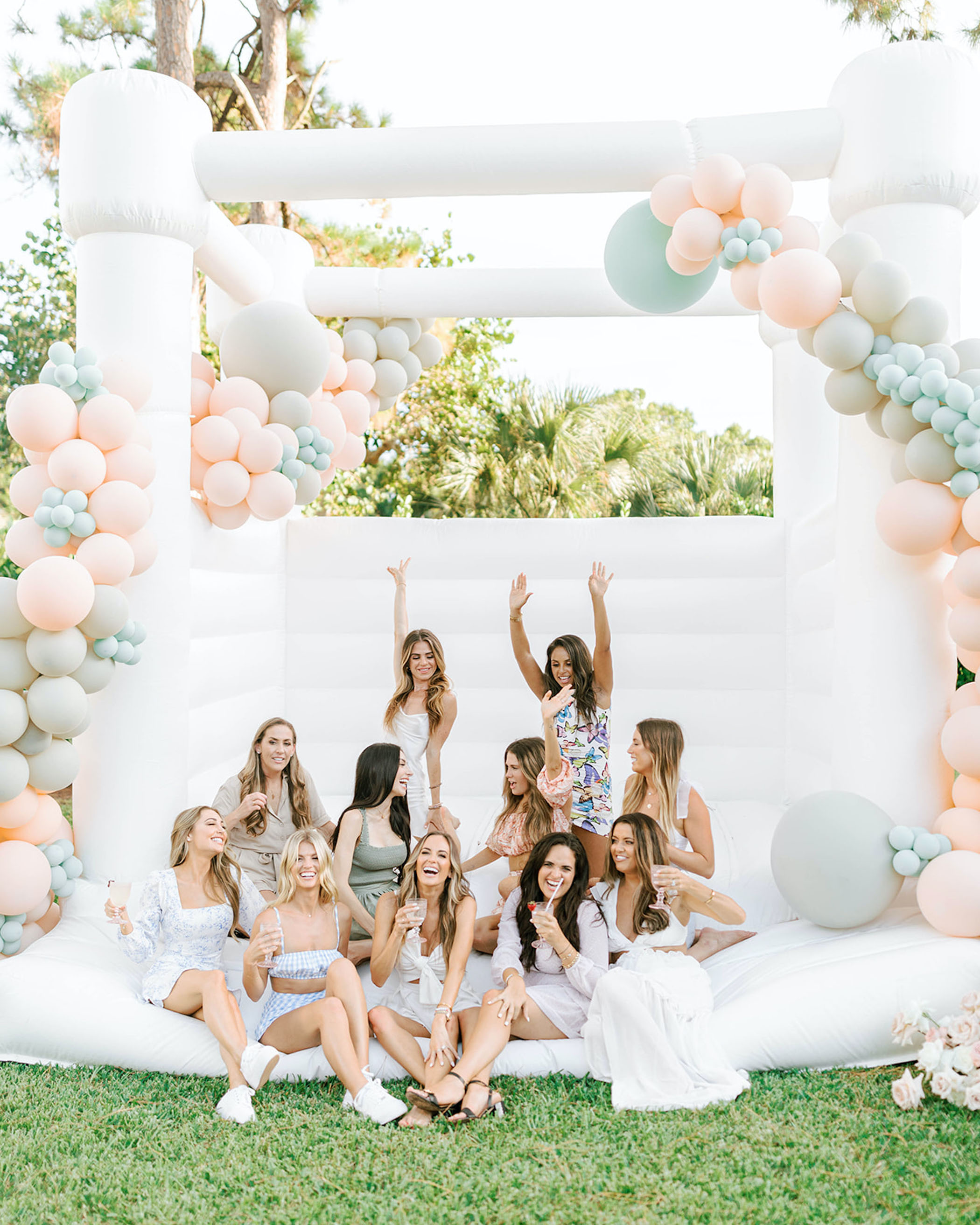White party bounce house 