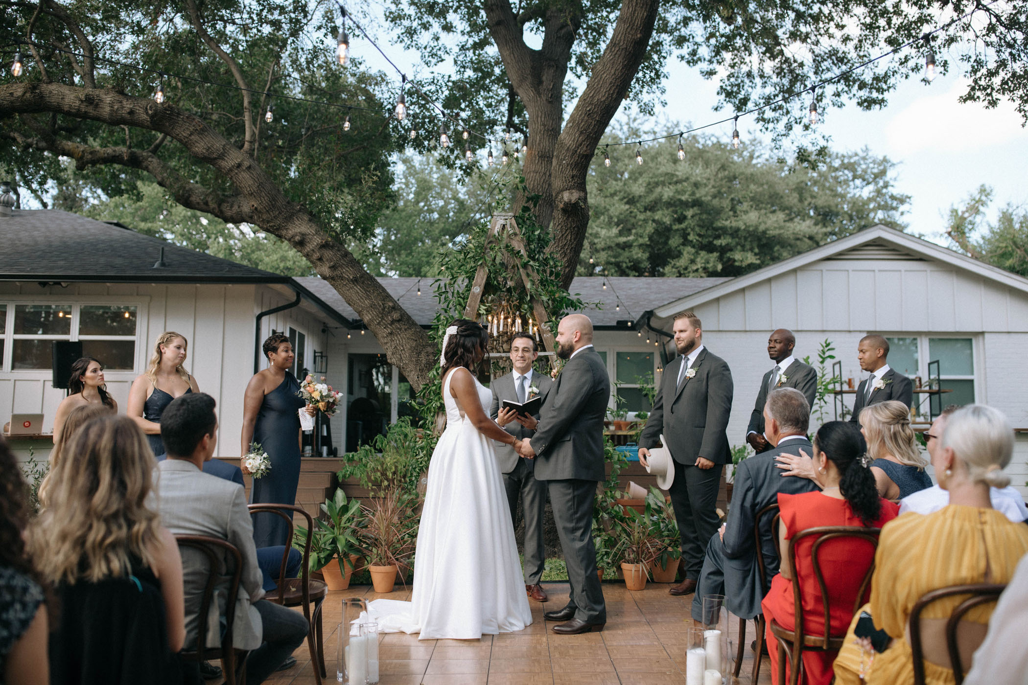 Tulum meets country backyard wedding