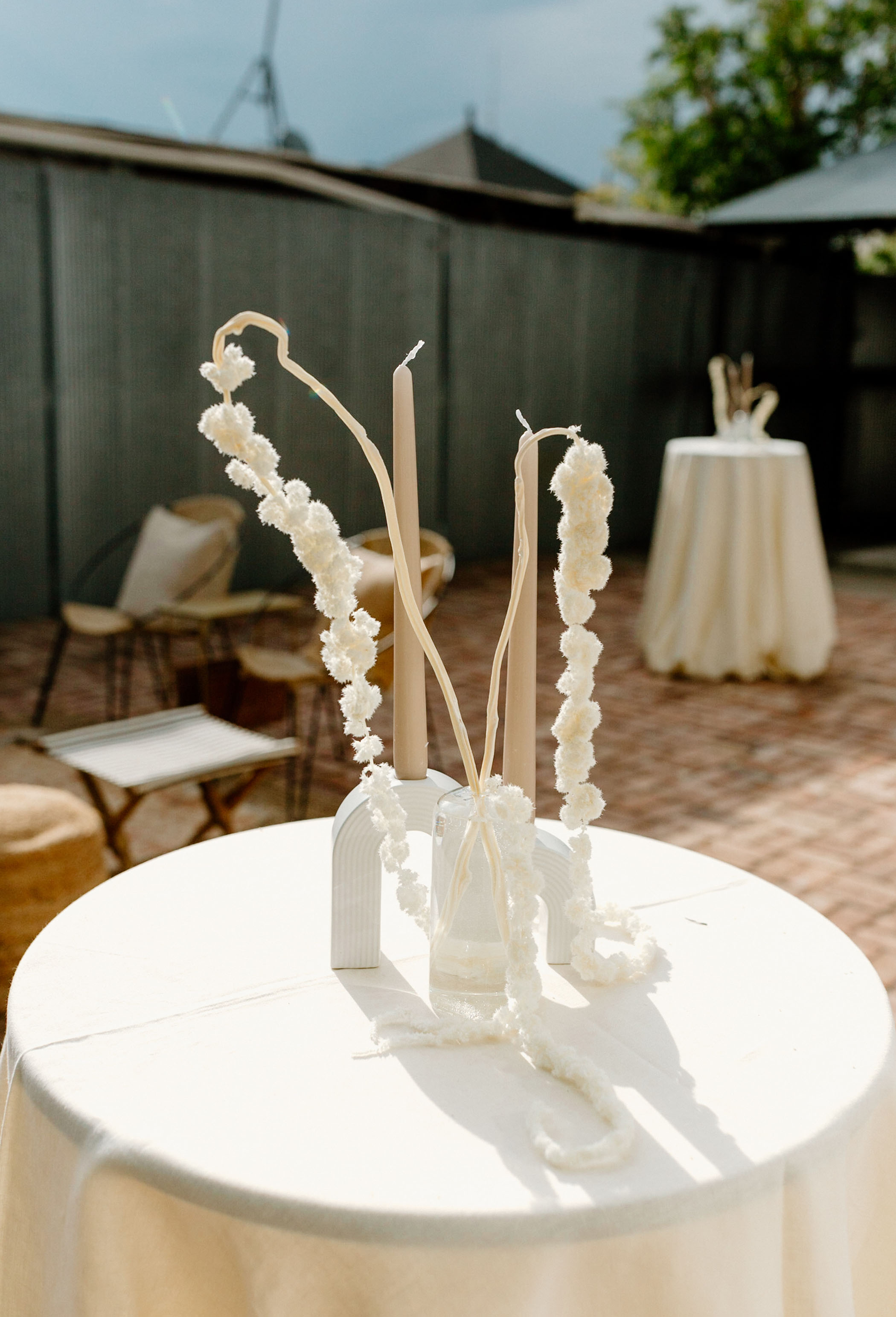 Arch candle holders