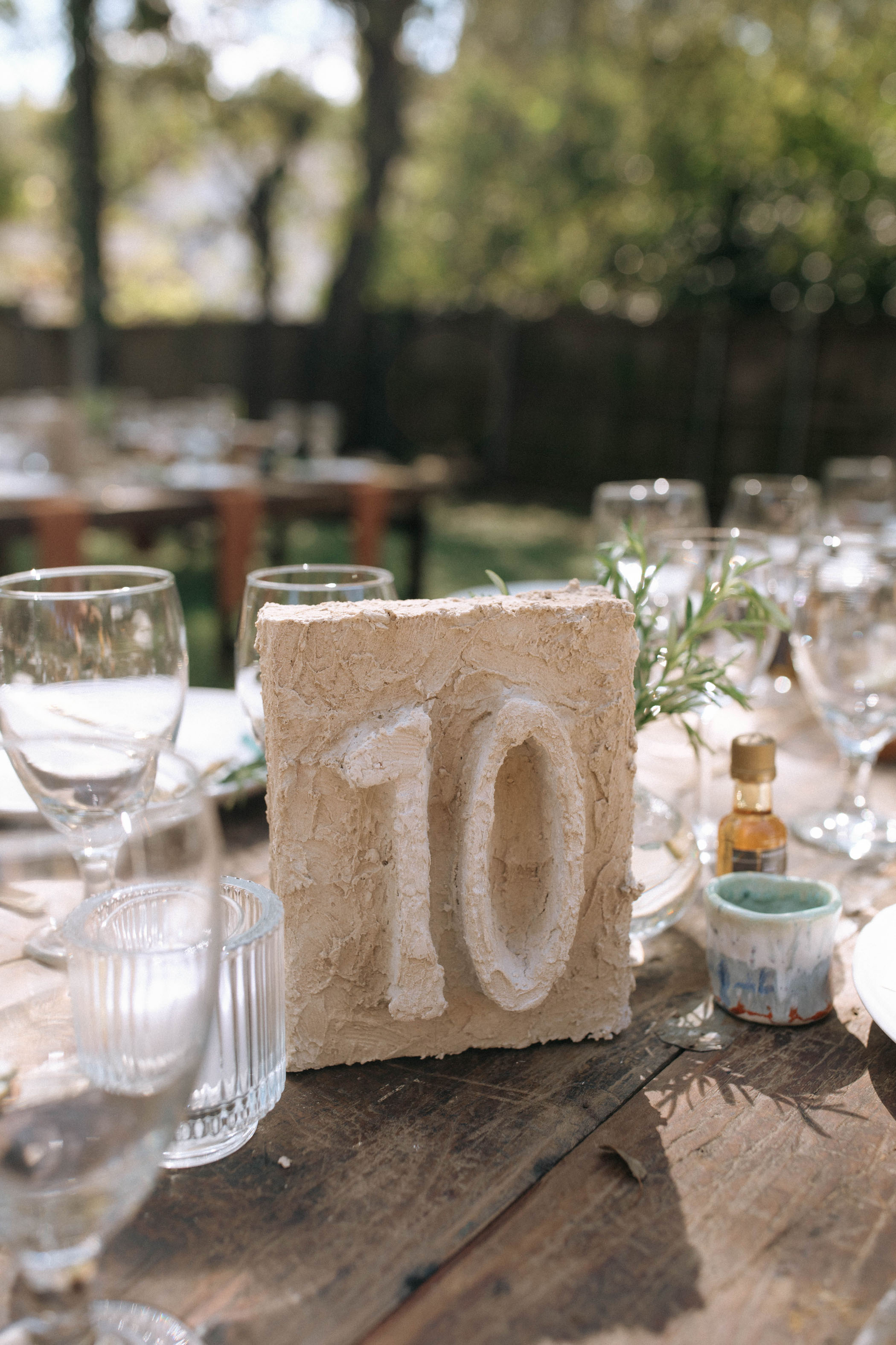 carved table numbers