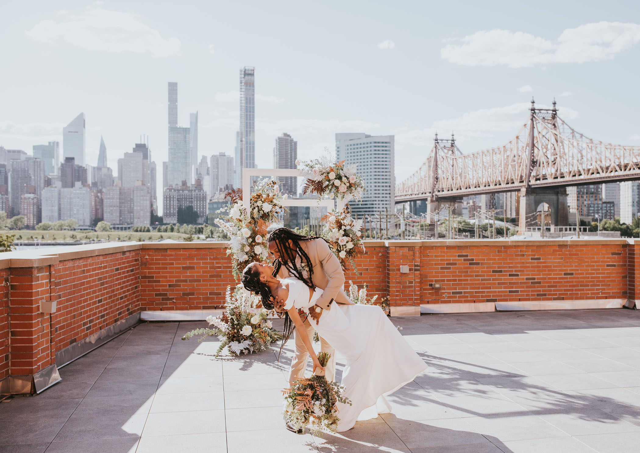 NYC Modern Rooftop Wedding Inspiration