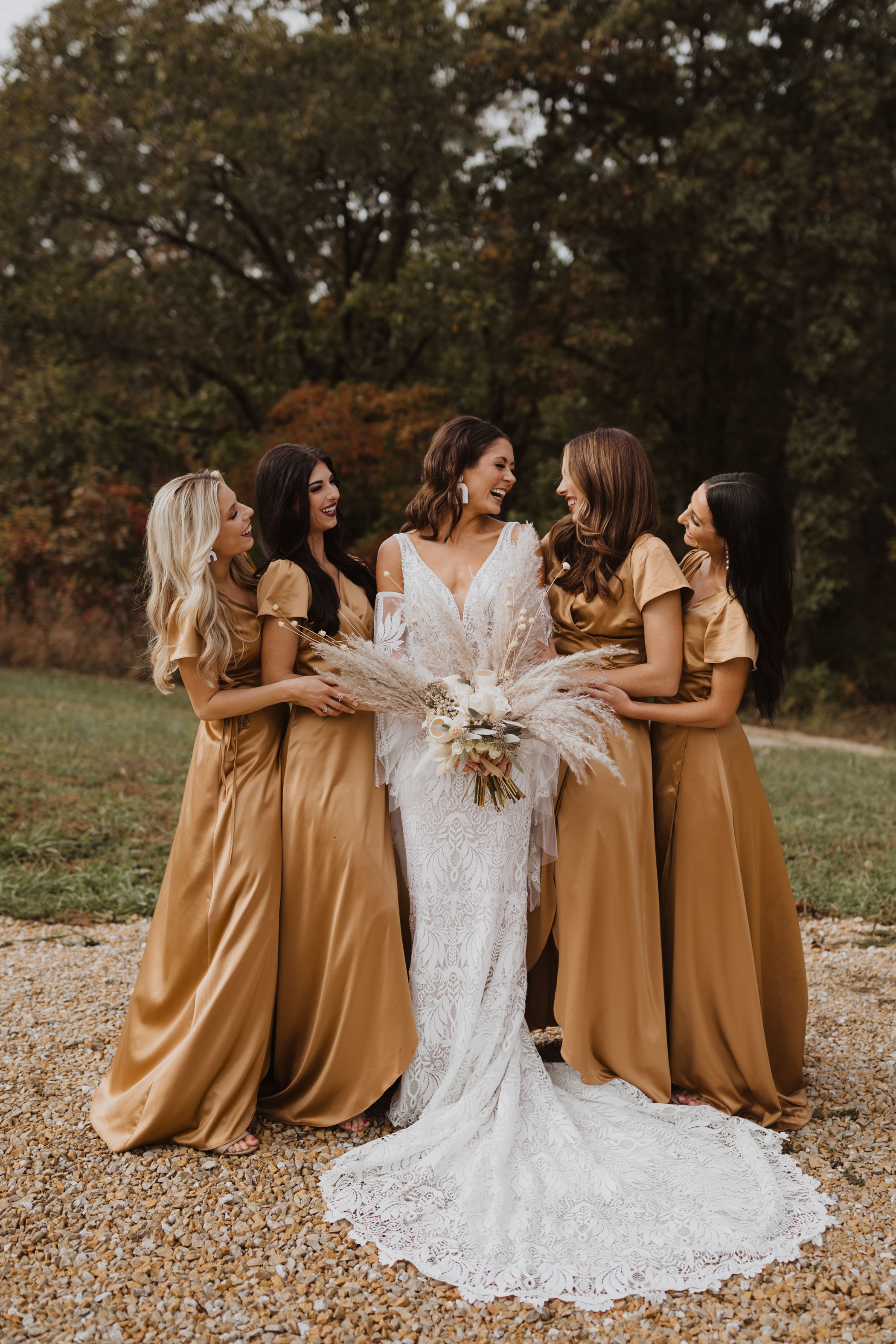 Mustard Bridesmaid Dresses