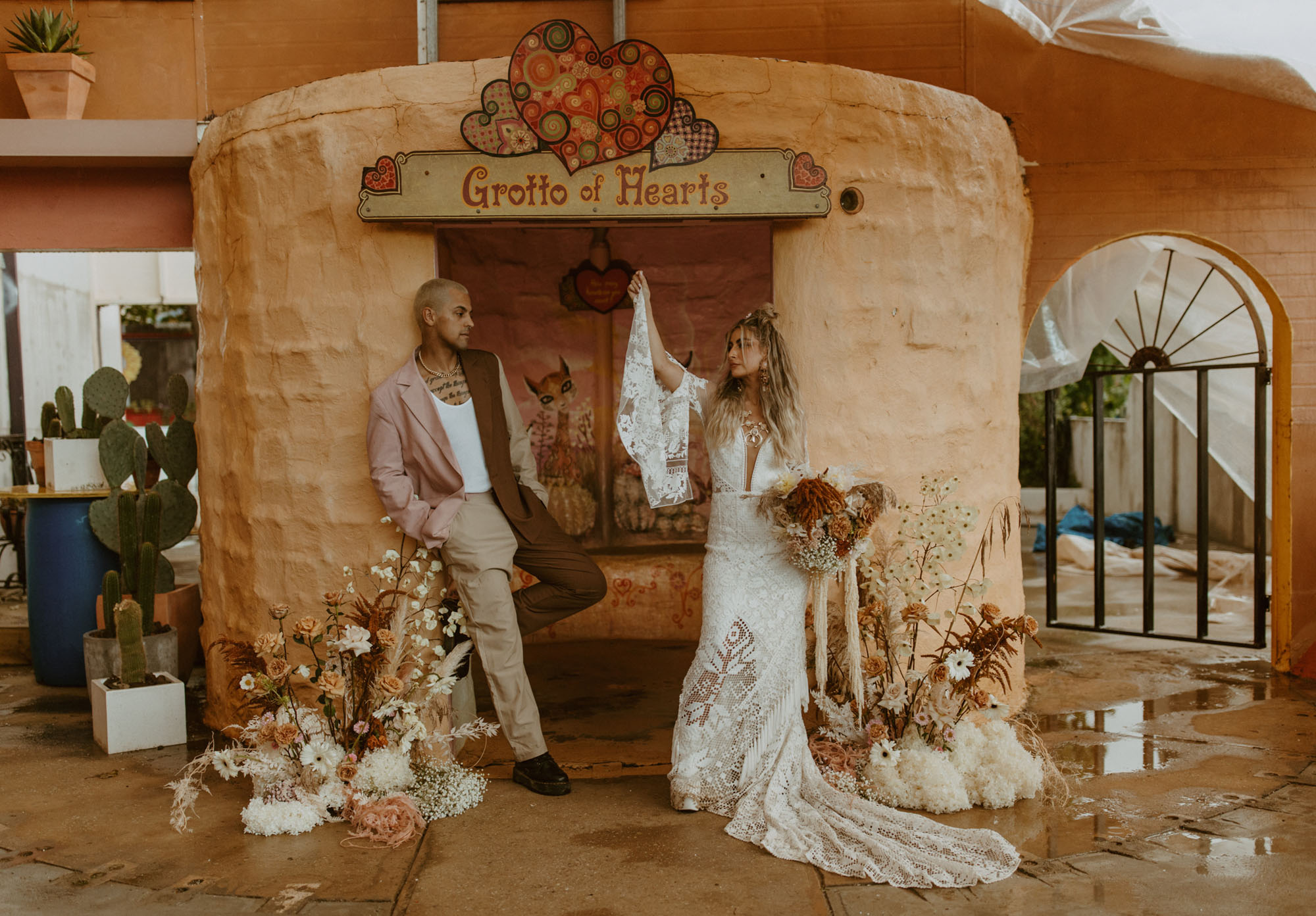Boho Grunge Desert Wedding Inspiration