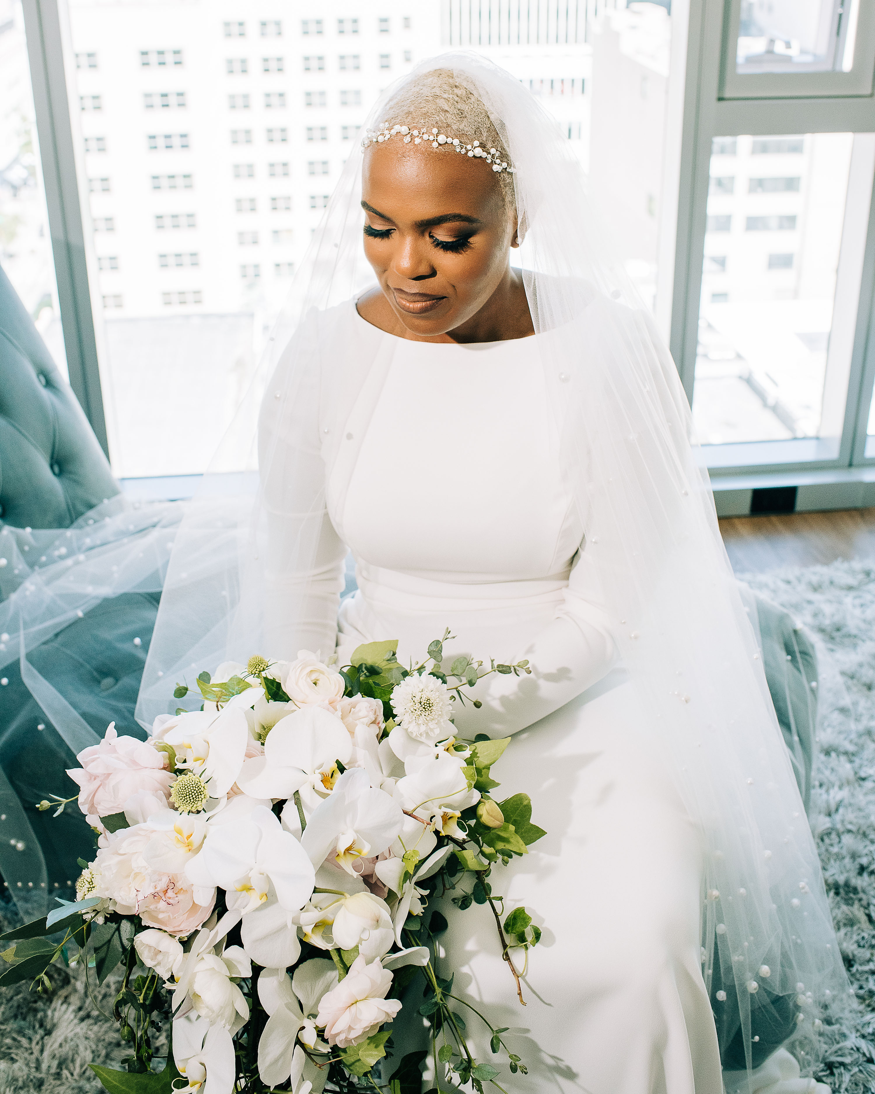 Delicate Pearl Bridal Crown - Wedding Hair piece, bridal hair accessor –  Acute Designs