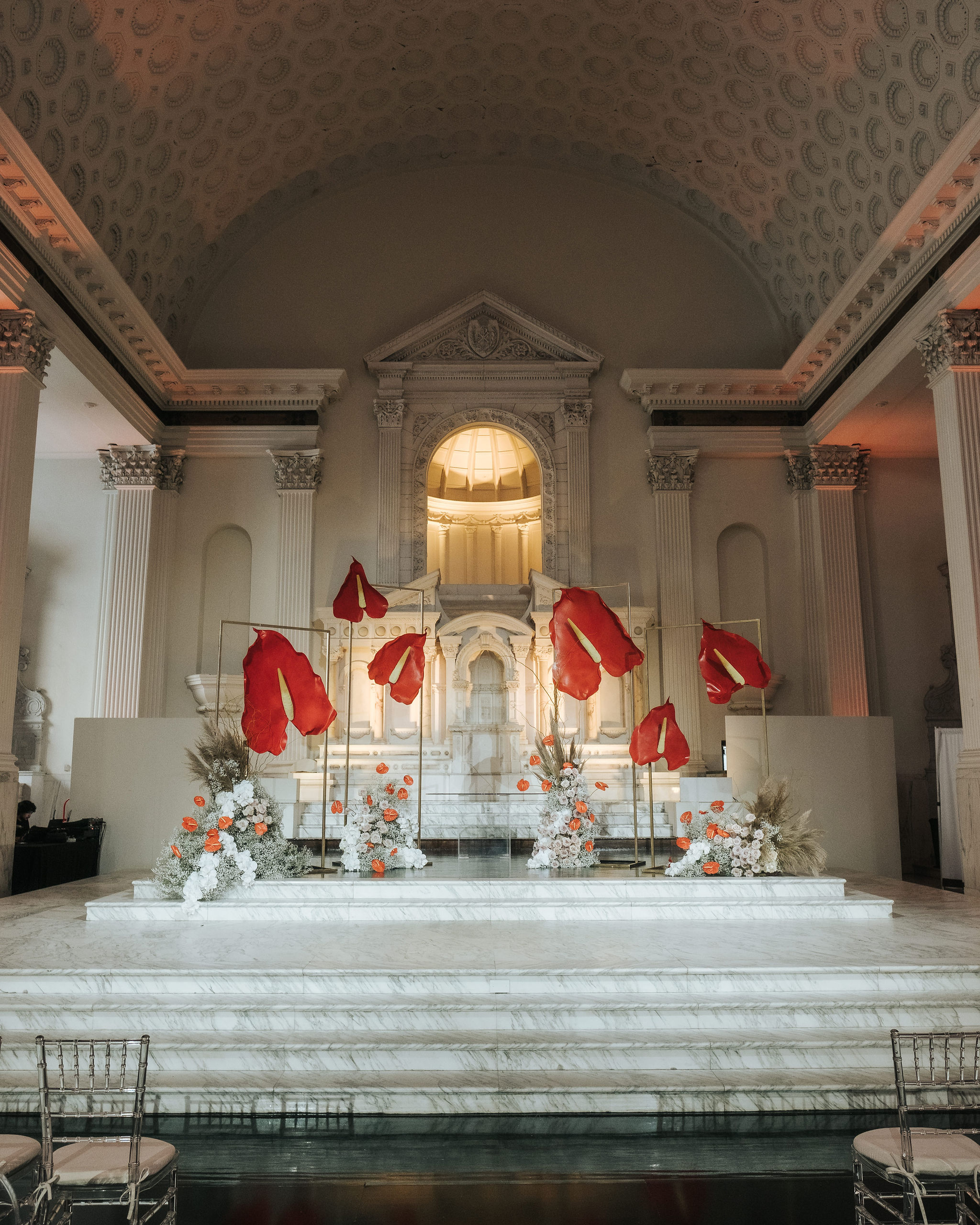 Anthurium Church Wedding 