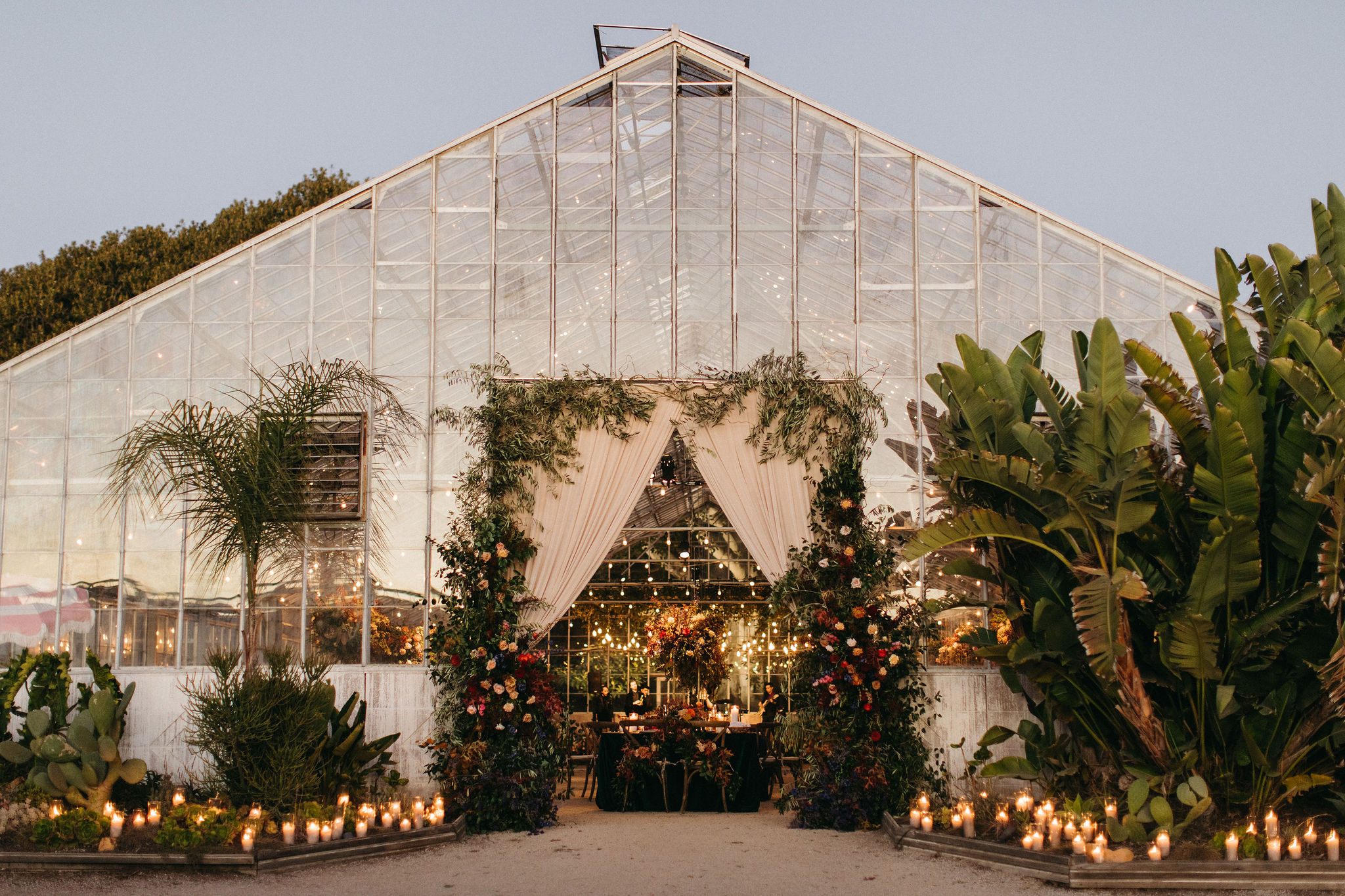 Floral Greenhouse Fall Wedding