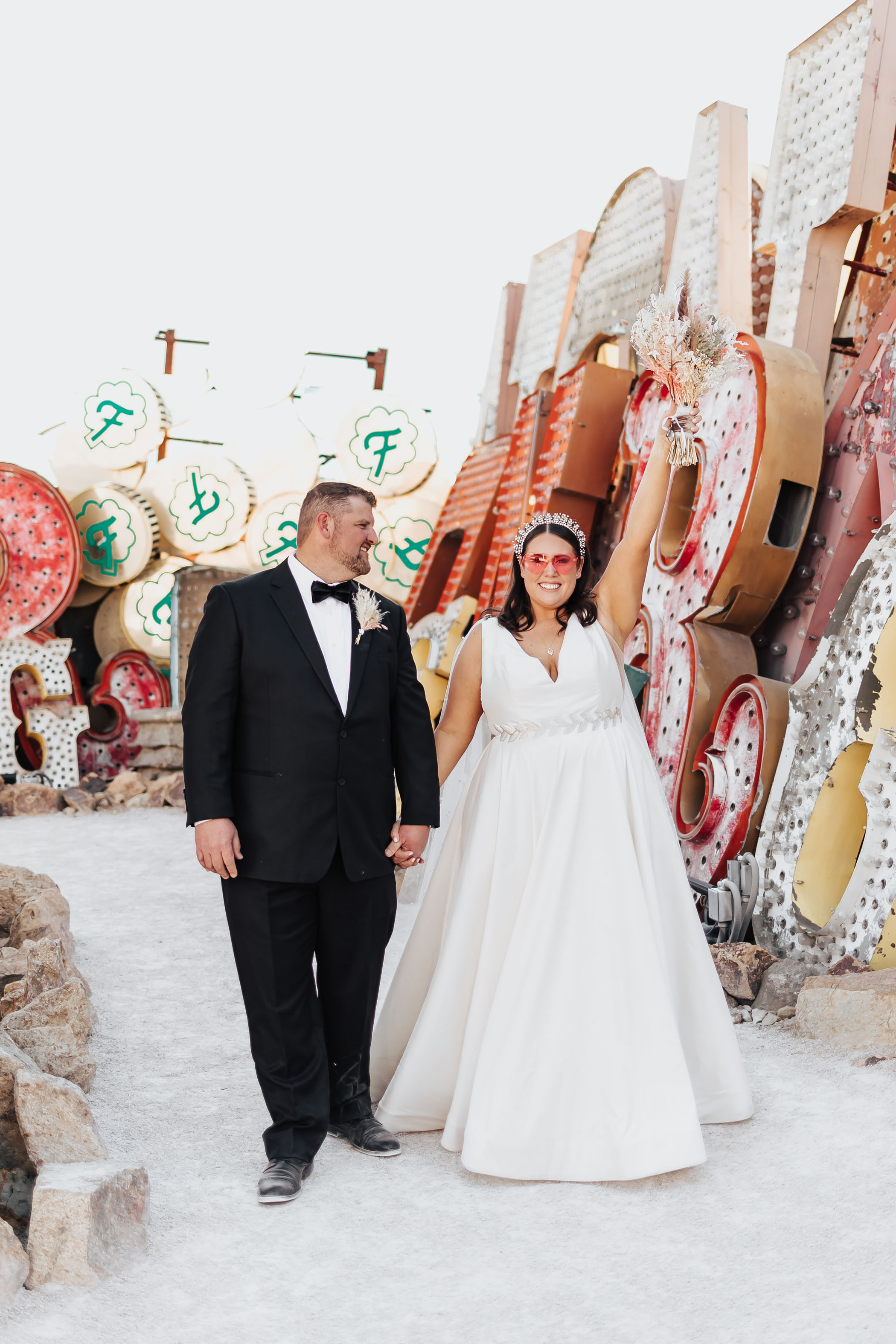 Wedding planner gets married at the Las Vegas Neon Museum