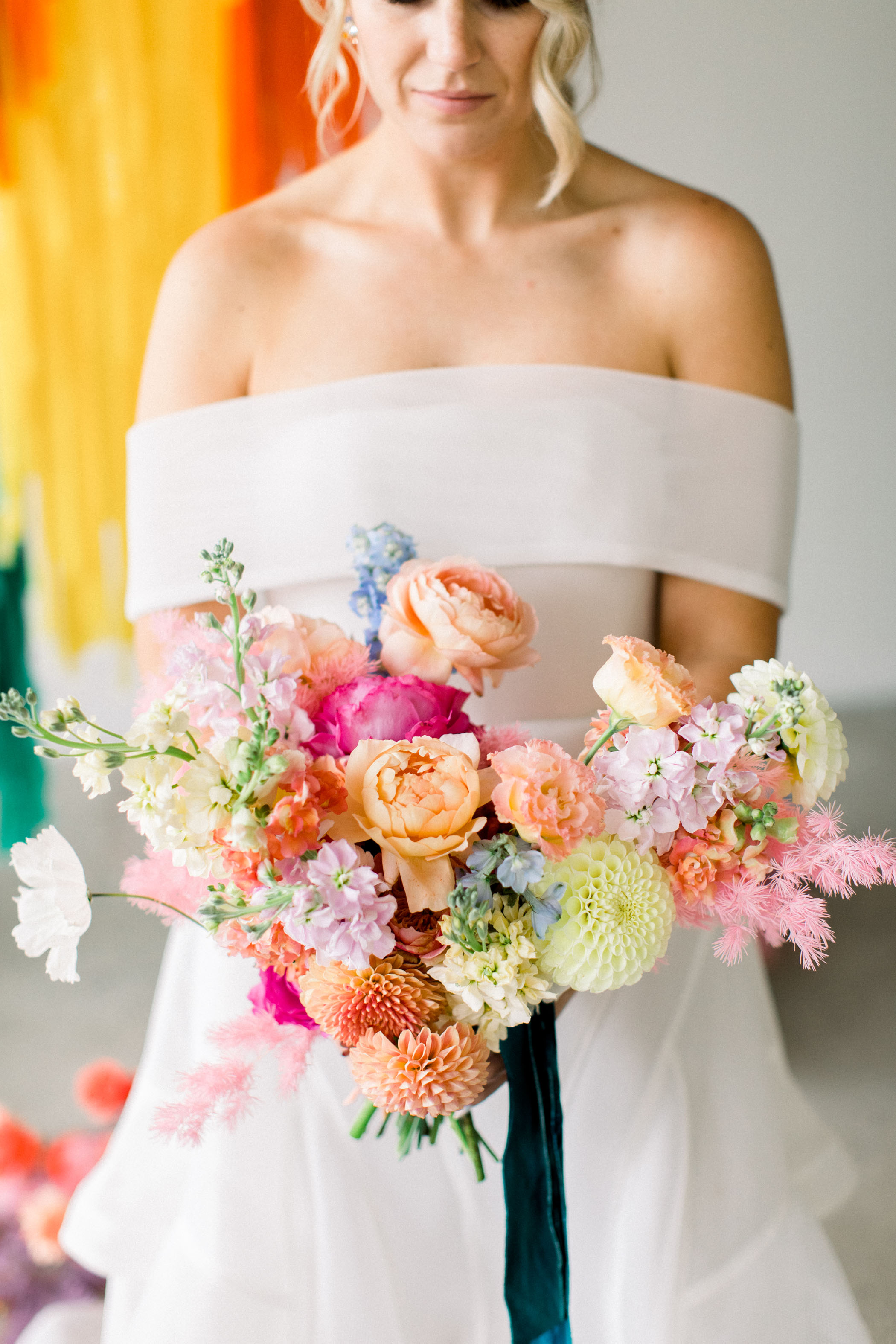 Colorful Spring Wedding Bouquet